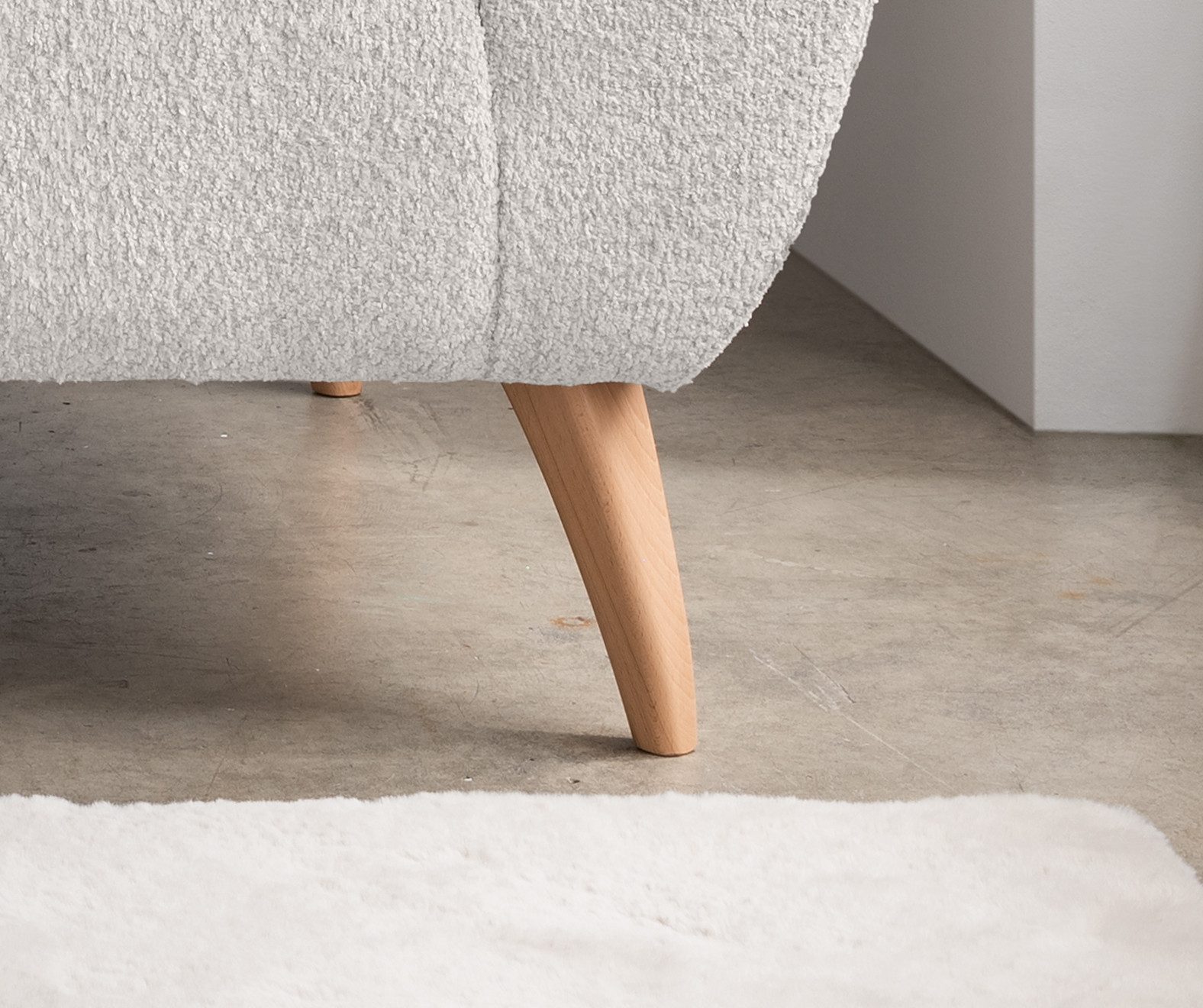 INOSIGN 2-zitsbank twee verschillende pootkleuren naar keuze