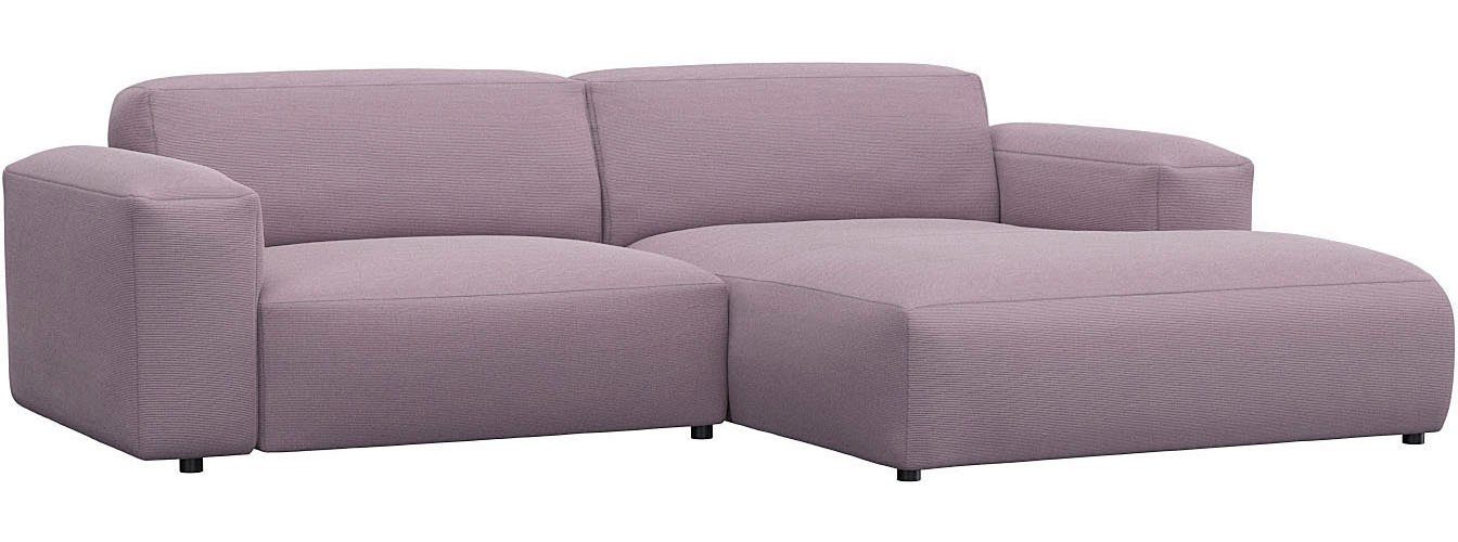 FLEXLUX Hoekbank Lucera Chaise longue rechts of links, L-vorm, comfortabel