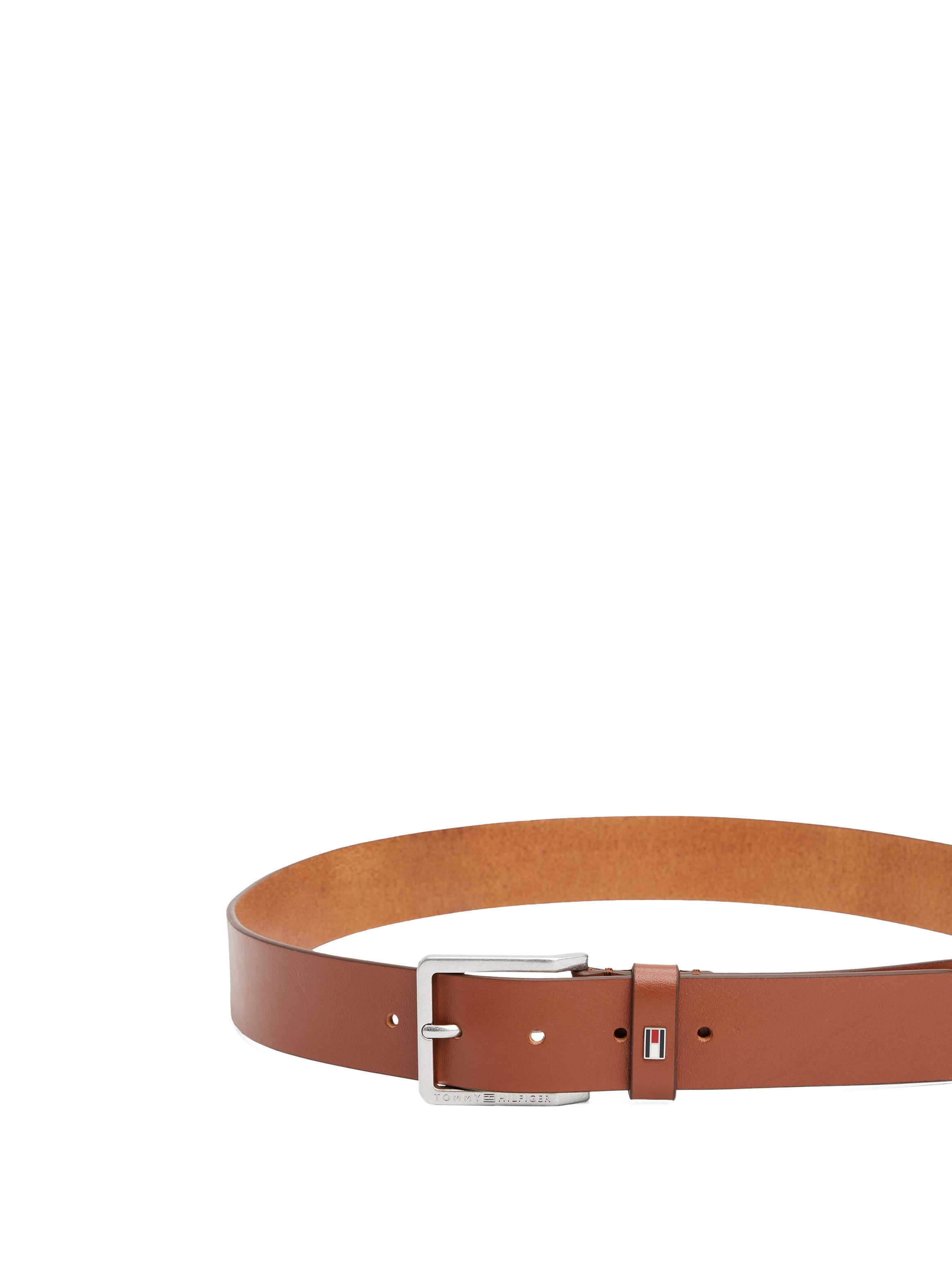 Tommy Hilfiger Leren riem Oliver met contrastgesp en logo-lus