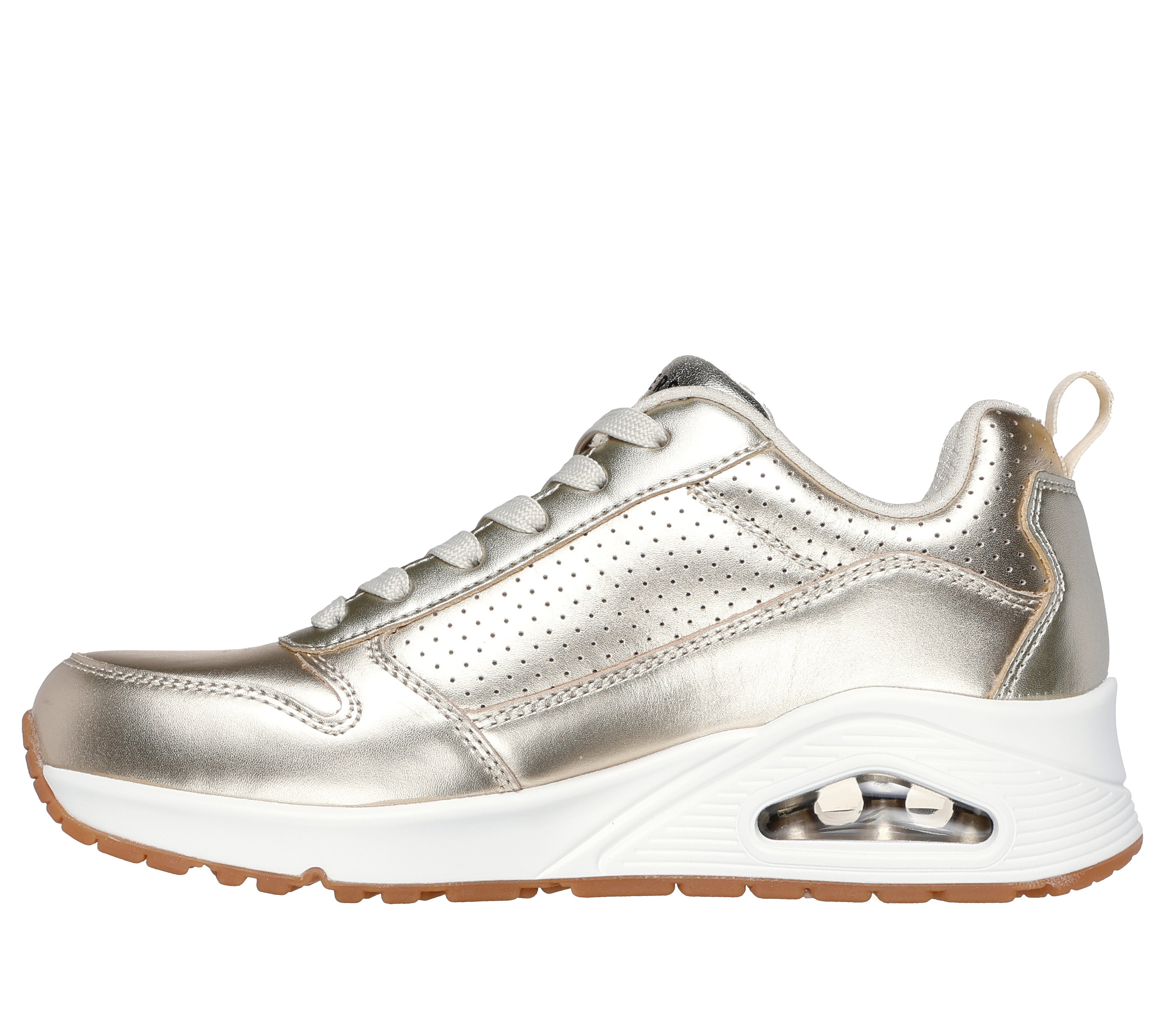 Skechers Sneakers Uno - Metallixs Wedge sneakers, plateausneakers, veterschoenen met Skech-Air
