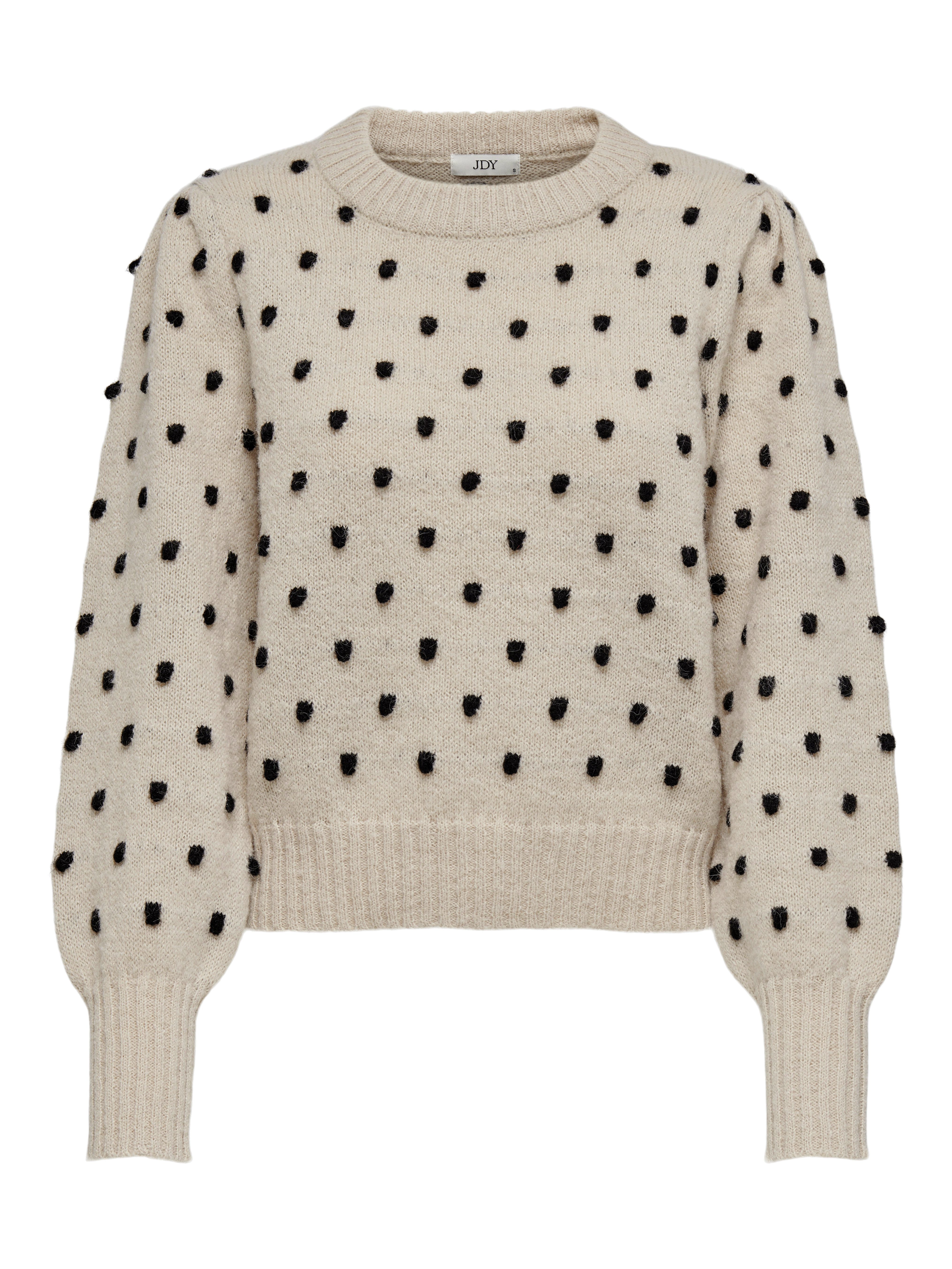 JDY Trui met ronde hals JDYSIGRID LIFE L/S ON PUFF PULL KNT NOOS