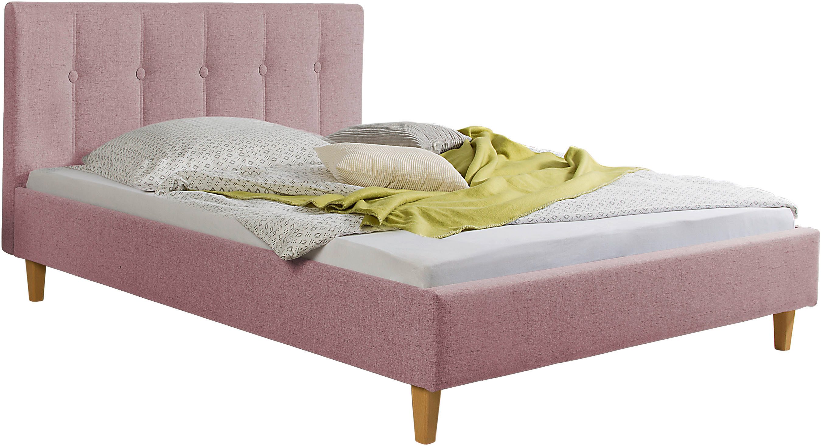 Maintal Gestoffeerd bed Leesburg Zijkanten van het bed zelf te monteren, zonder bedkist
