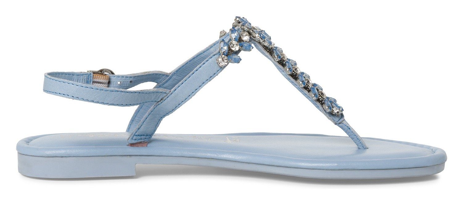 Tamaris Sandalen zomerschoen, sandaal, blokhak, met steentjesversiering