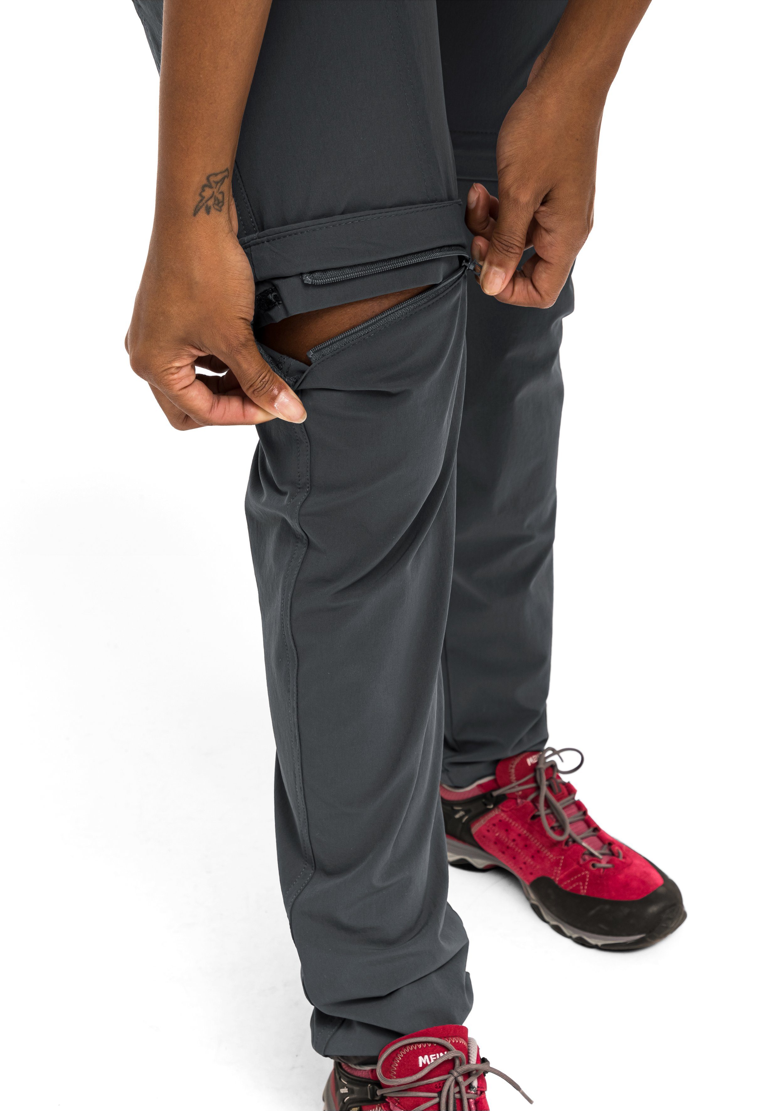 Maier Sports Functionele broek Inara slim zip Dames wandelbroek, zipp-off outdoorbroek, 4 zakken, slim fit