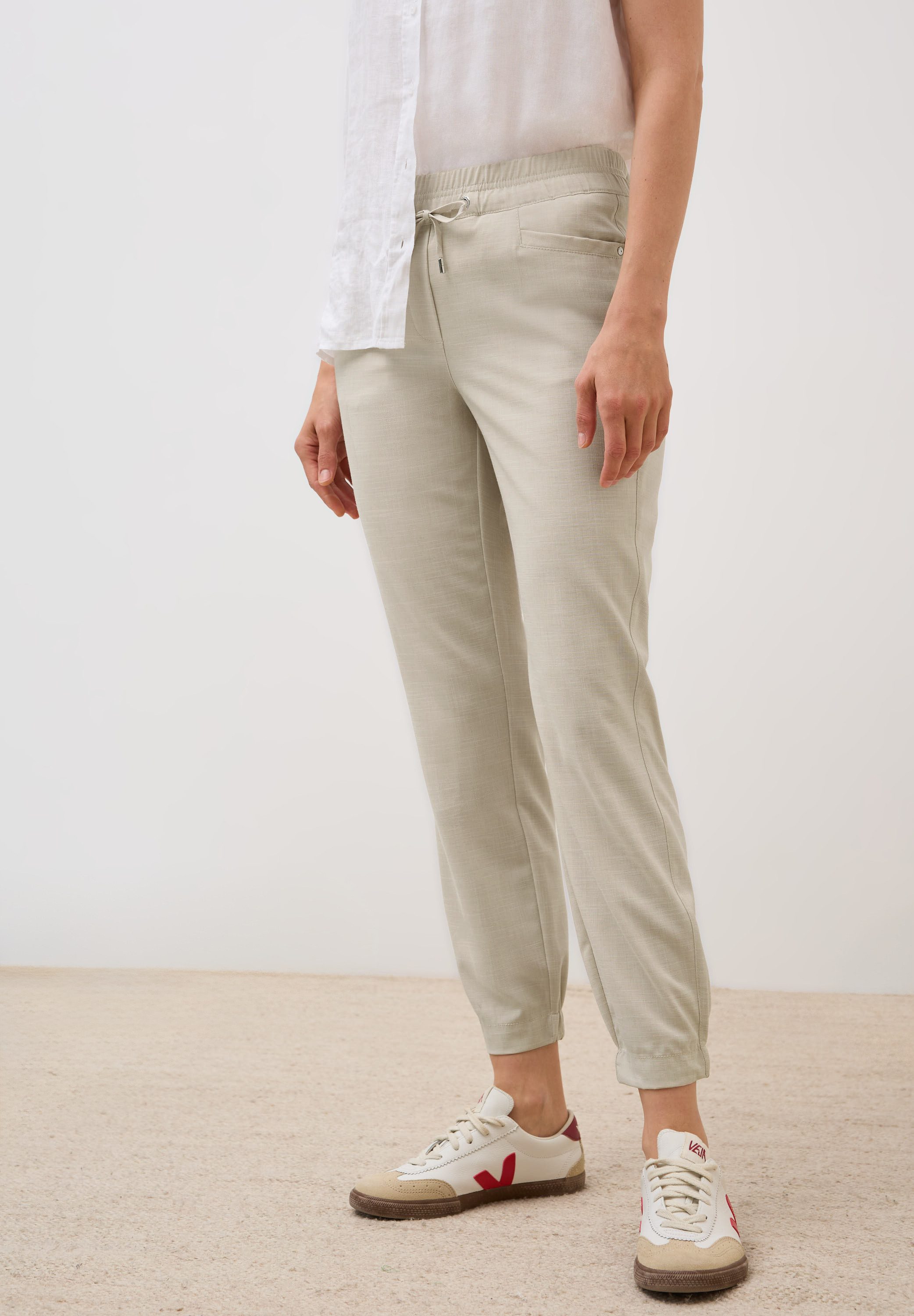 Cecil Stoffen broek Stijl Chelsea dames harembroeken maat XS (36) beige