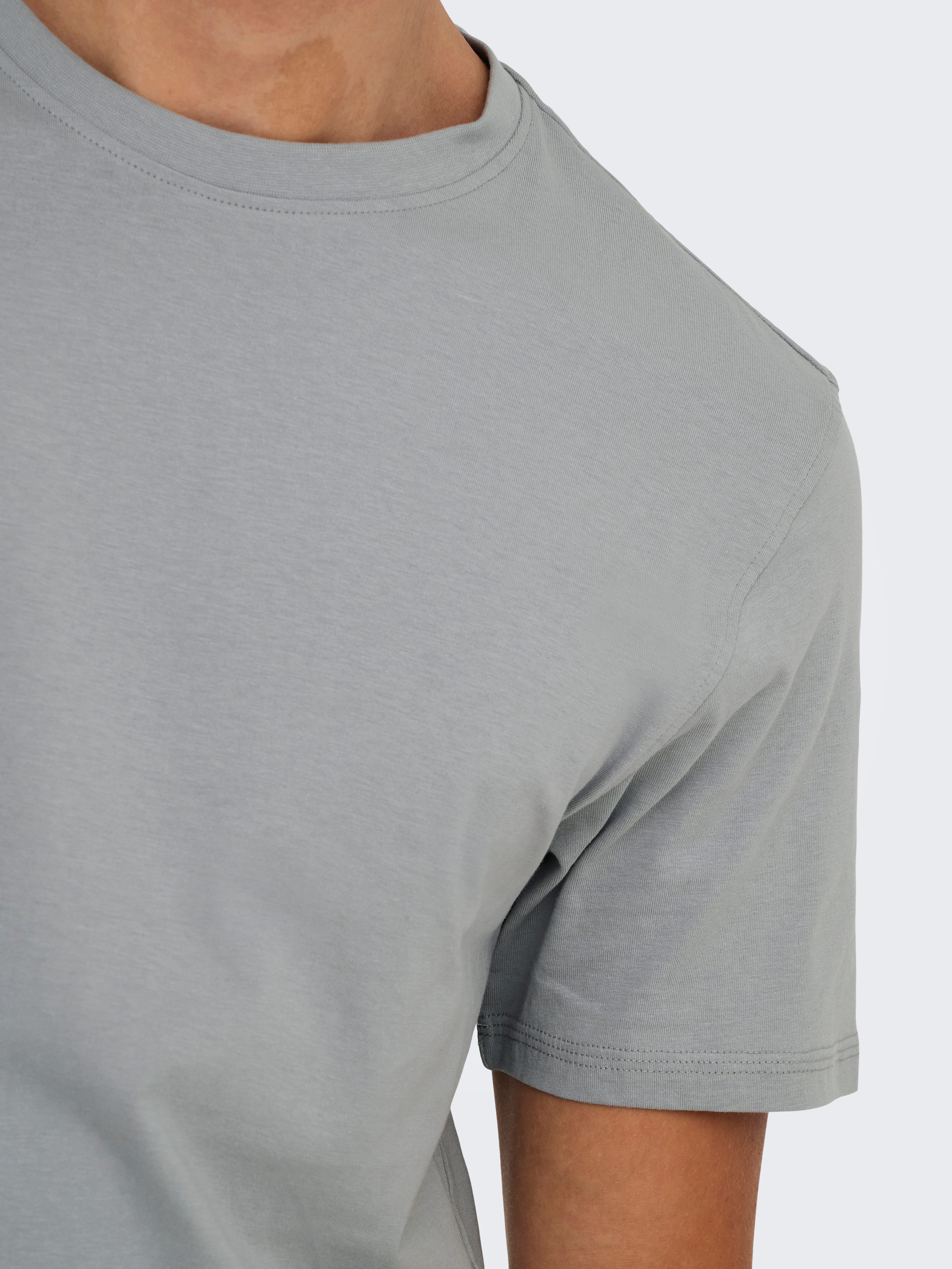 ONLY & SONS Shirt met ronde hals ONSMAX LIFE REG SS STITCH TEE