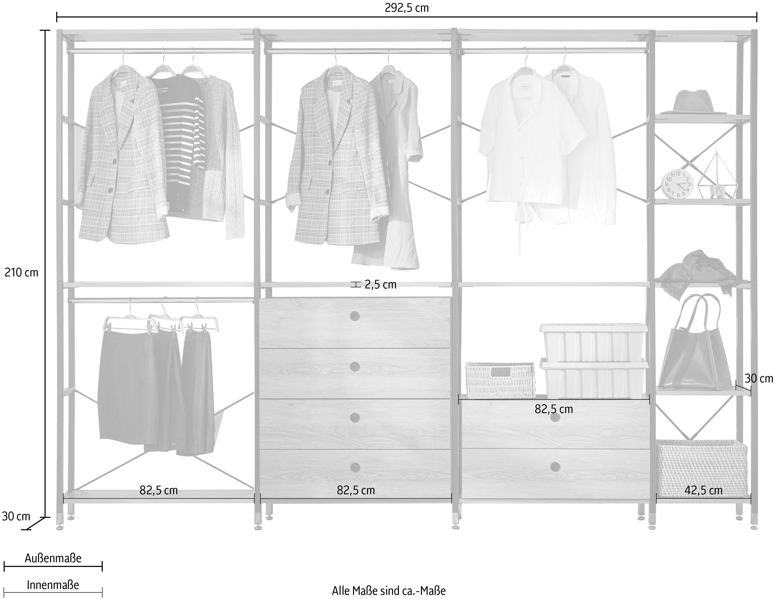 INOSIGN Multifunctionele kast Connor veelsoortig te gebruiken, voor alle kamers geschikt