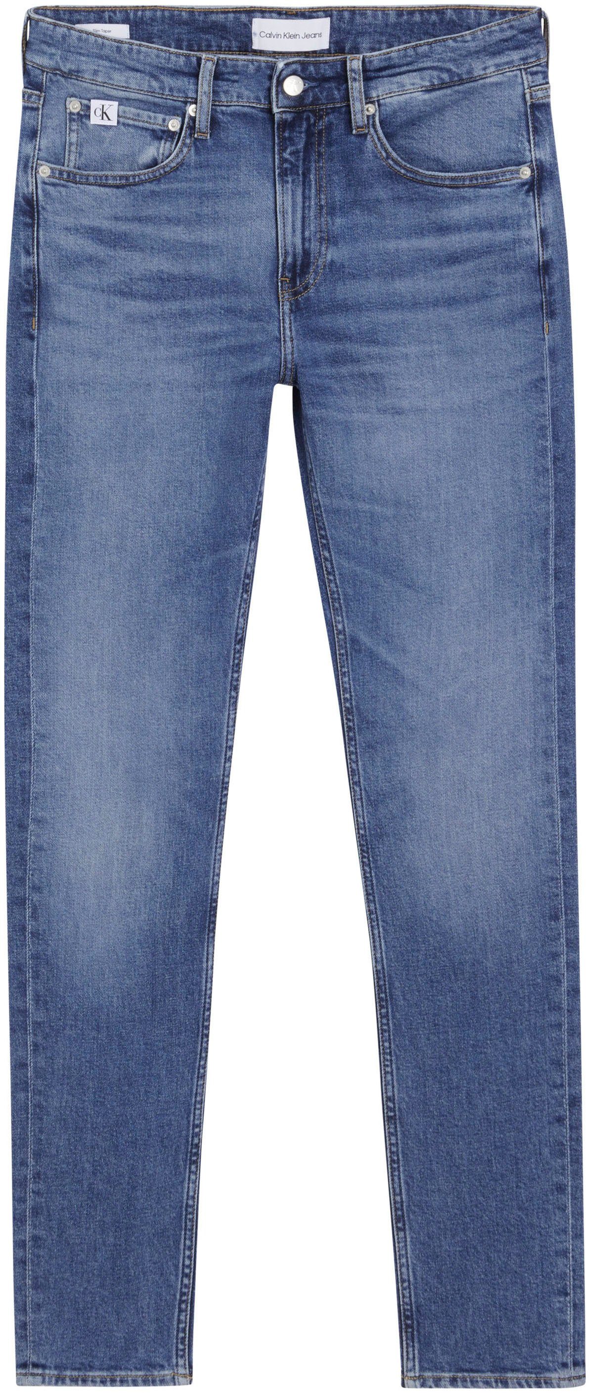 Calvin Klein Slim fit jeans SLIM TAPER in een klassiek 5-pocketsmodel