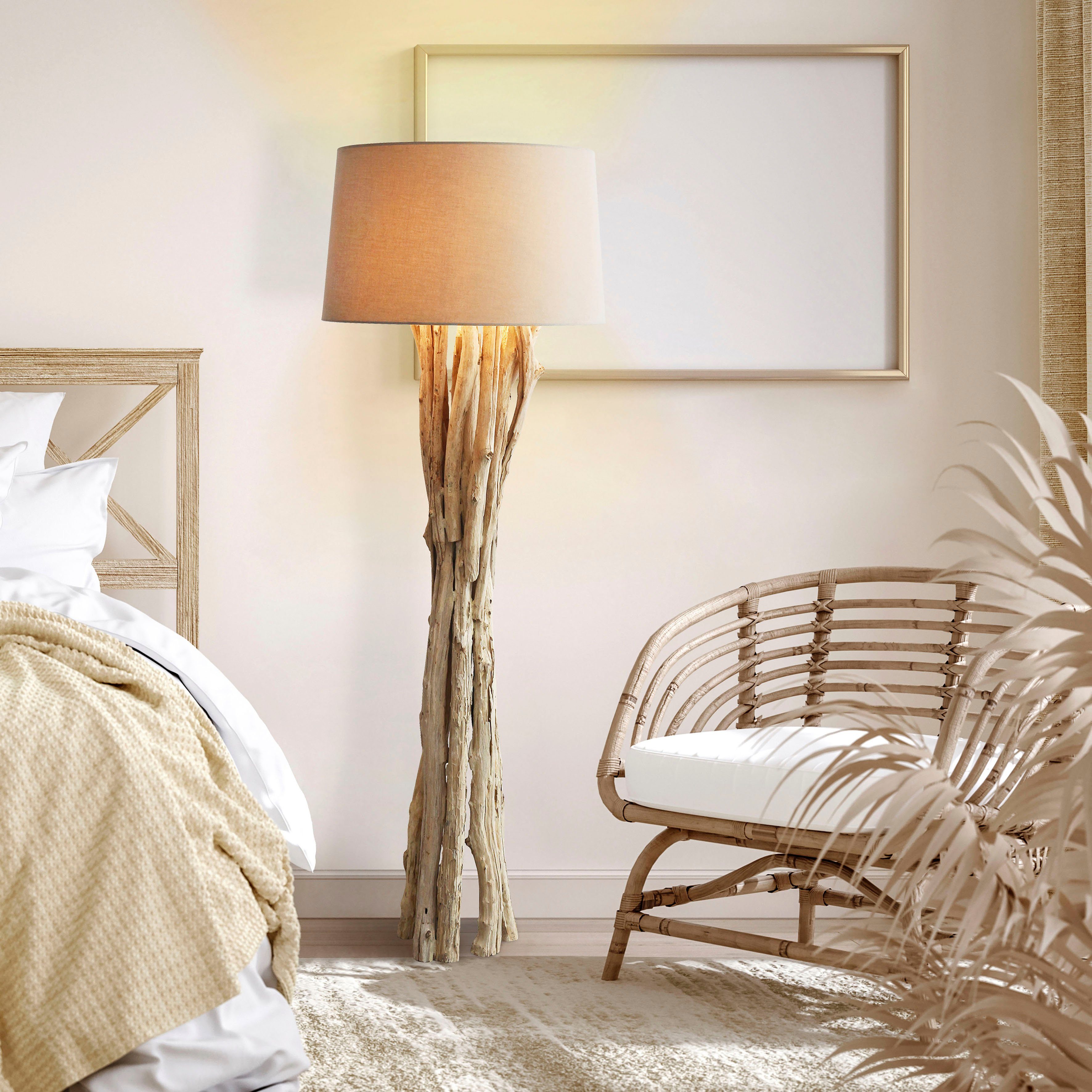 SalesFever Staande lamp Rae met de hand gemaakt (1 stuk)
