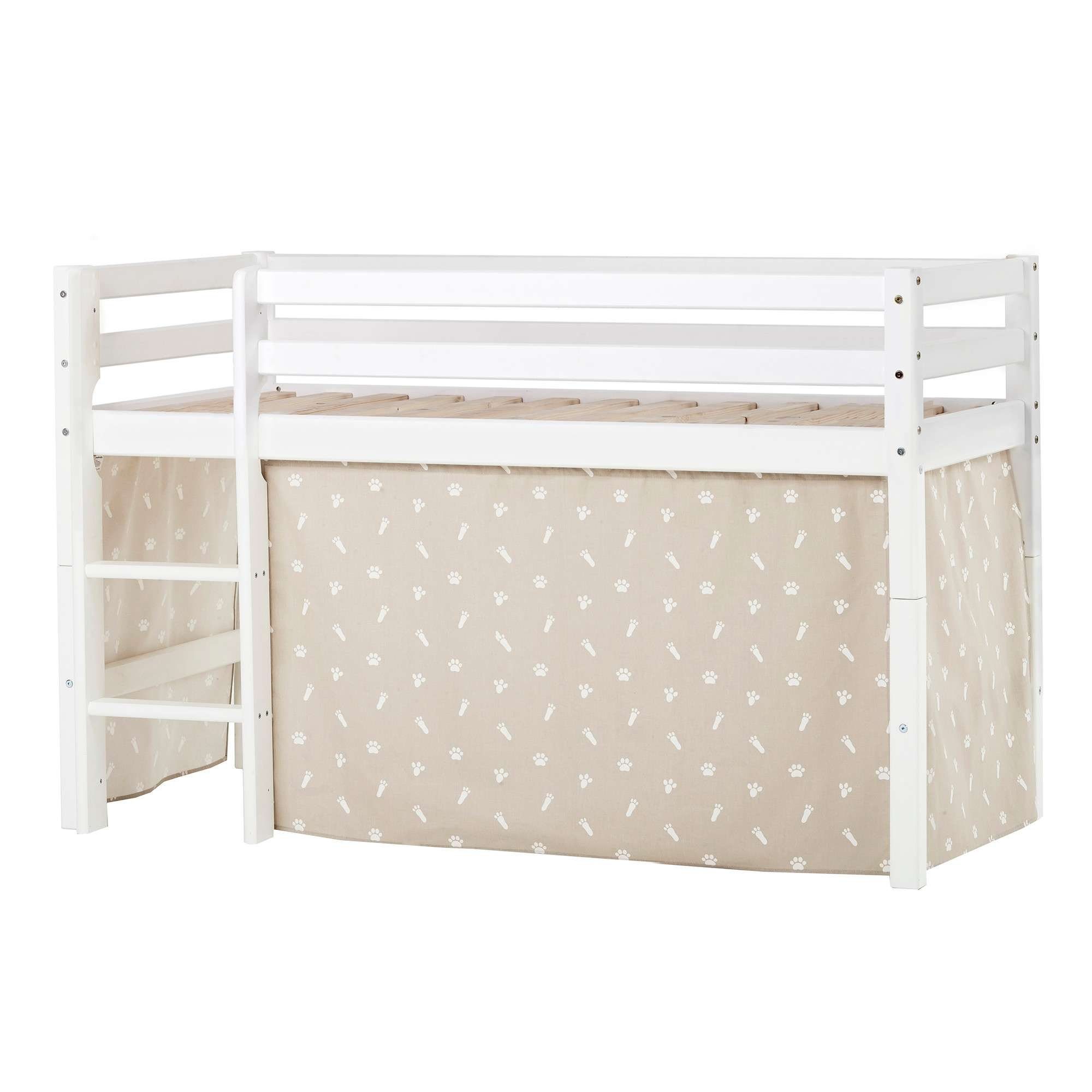 Hoppekids Hoogslaper ECO Dream, kinderbed, speelbed, halfhoog bed van massief hout