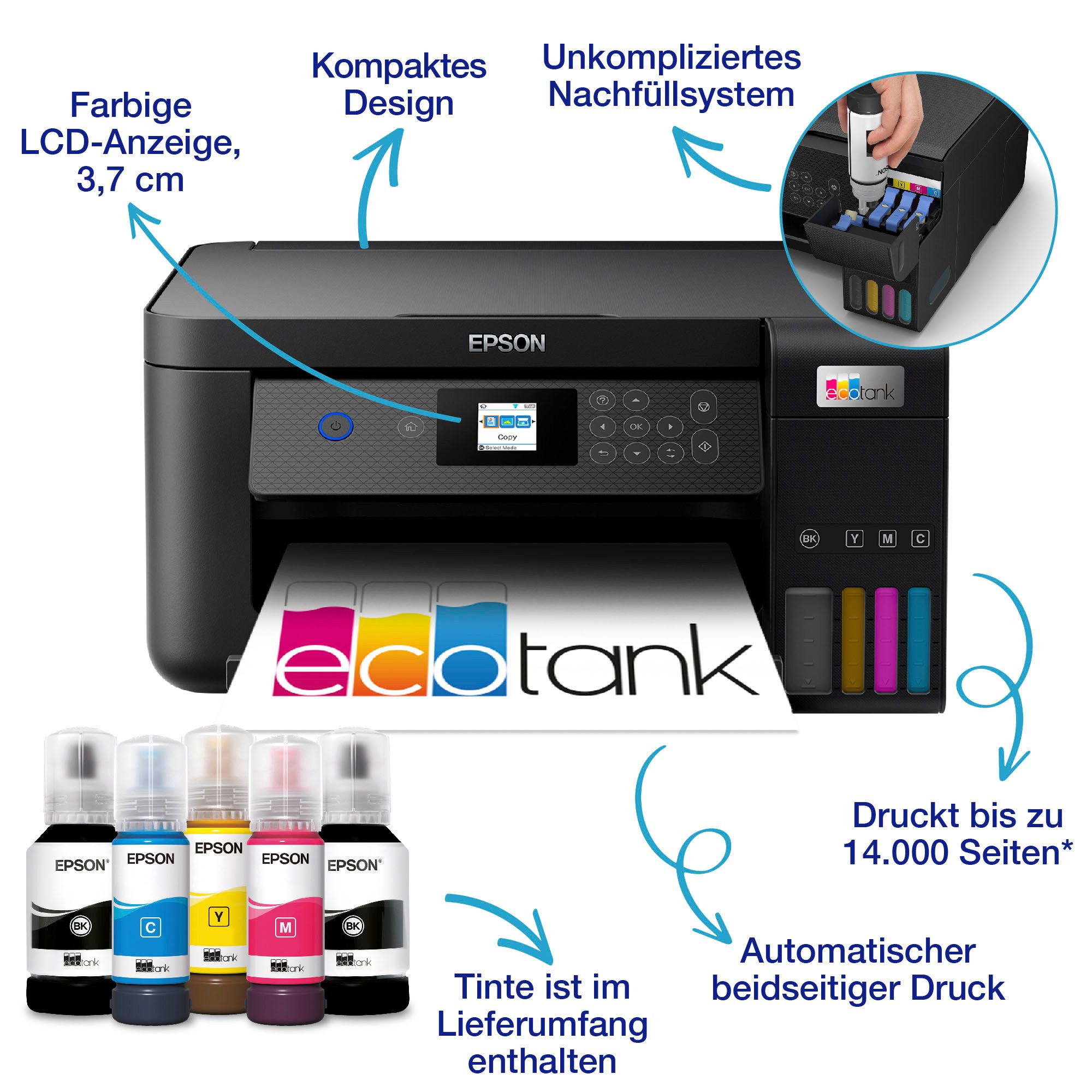 Epson Inkjetprinter EcoTank ET-2850