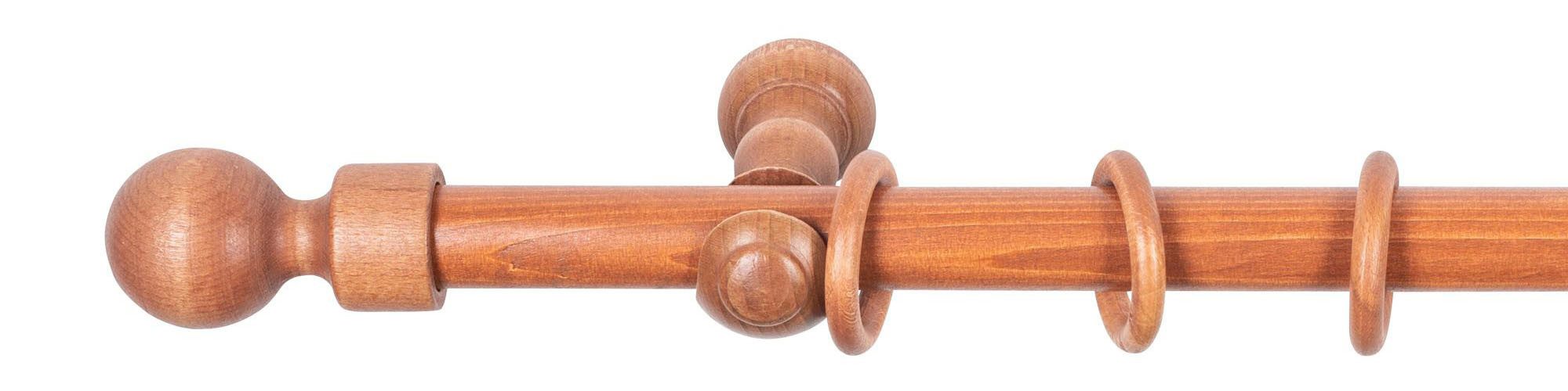 SN DECO GROUP Gordijnroede Giro 28 mm, hout, verschillende lengtes en kleuren, compleet set