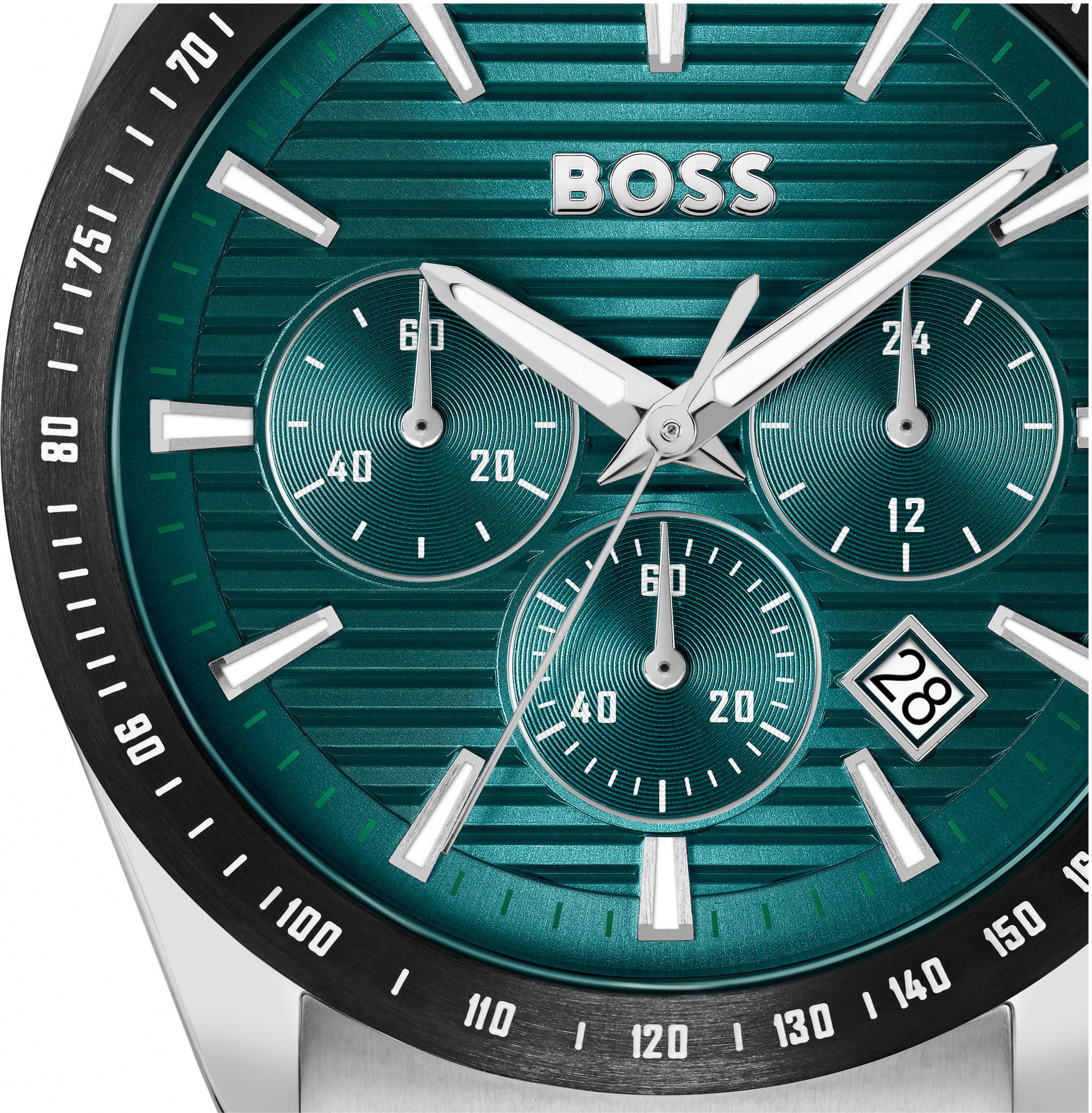 Boss Chronograaf STRIKE CHRONO Quartzhorloge, horloge, herrenuur, roestvrijstalen band, analoog, dag