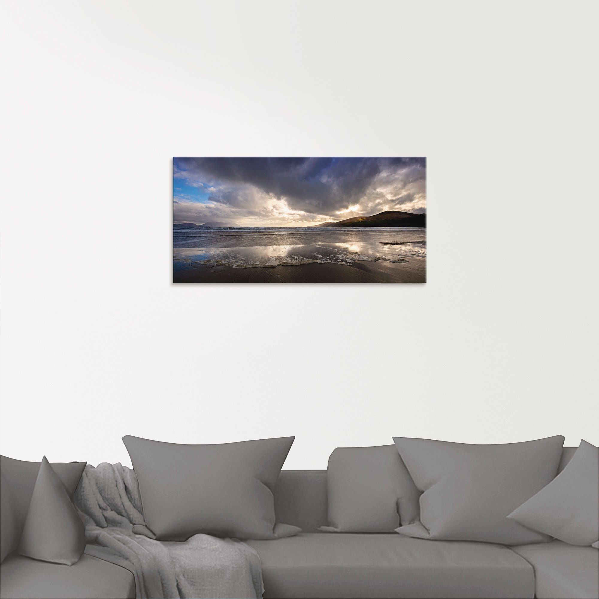 Artland Print op glas Strandliefde II in verschillende maten