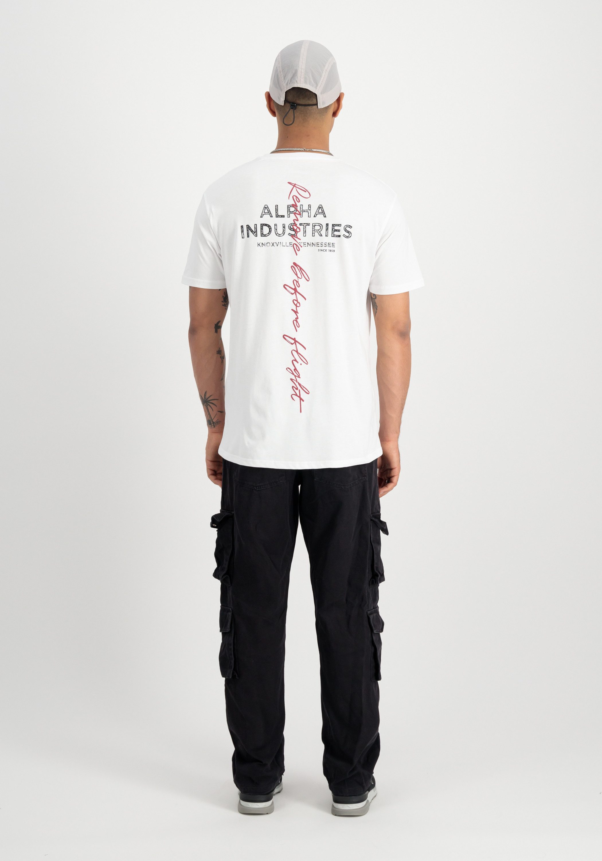 Alpha Industries T-shirt Men T-Shirts Signature Backprint T-Shirt