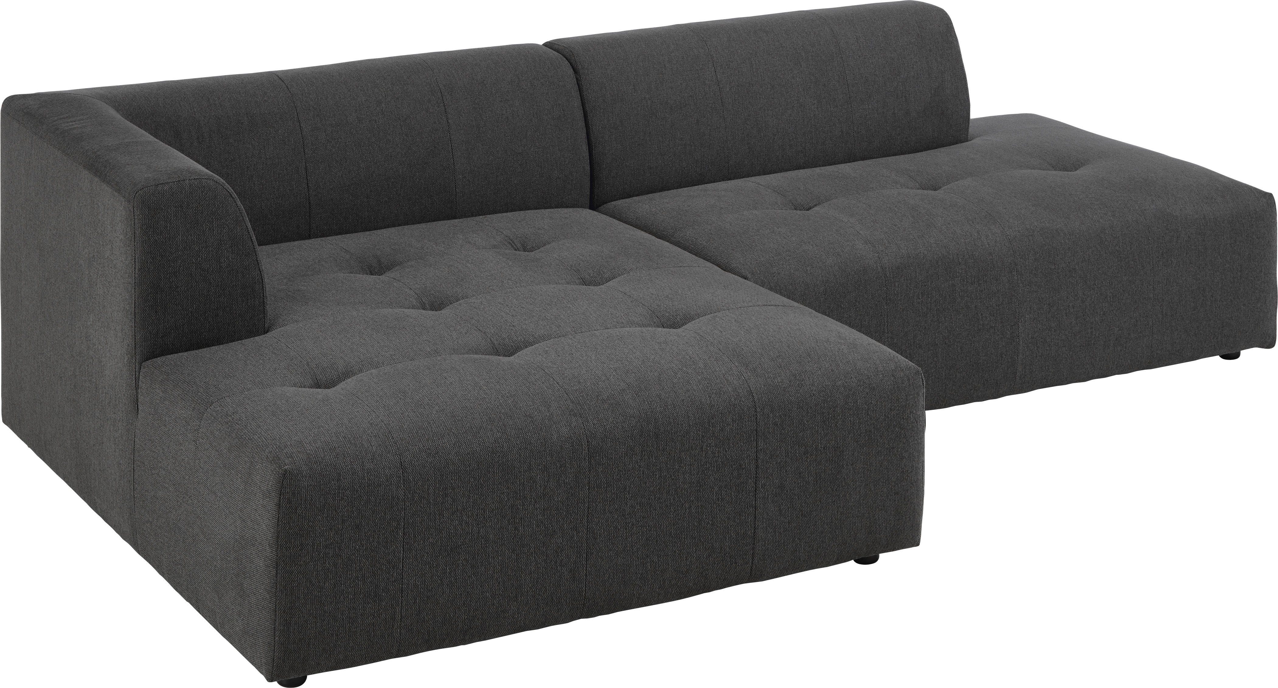 ATLANTIC home collection 3-zitsbank Leonardo Poef/voetenbank Ottoman met XXL ligoppervlak