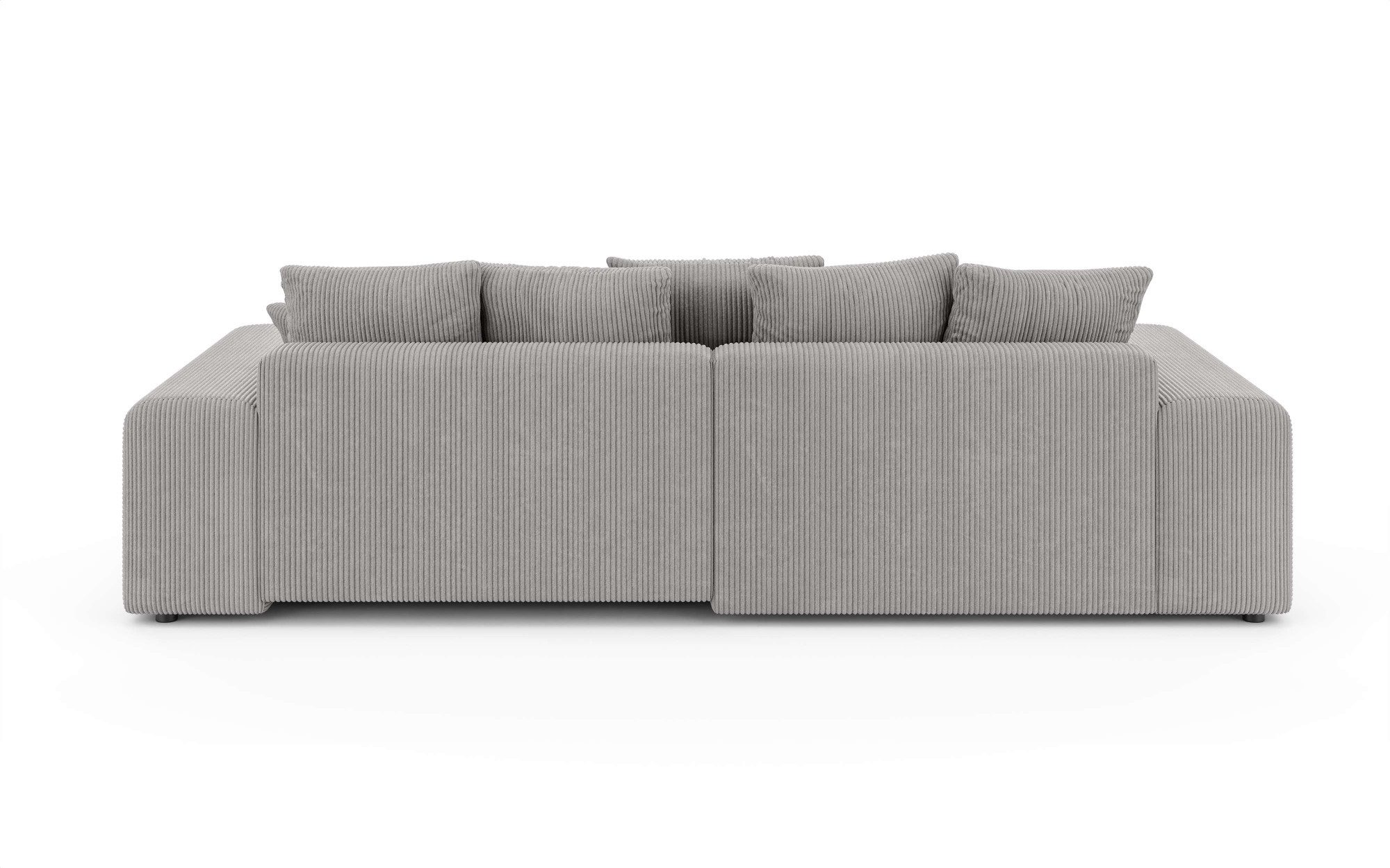 Home affaire Hoekbank LAKESIDE met bedfunctie en bedlade, B/D/H 257/166/84 cm L-vorm, recamiere aan beide zijden monteerbaar, golfondersteuning