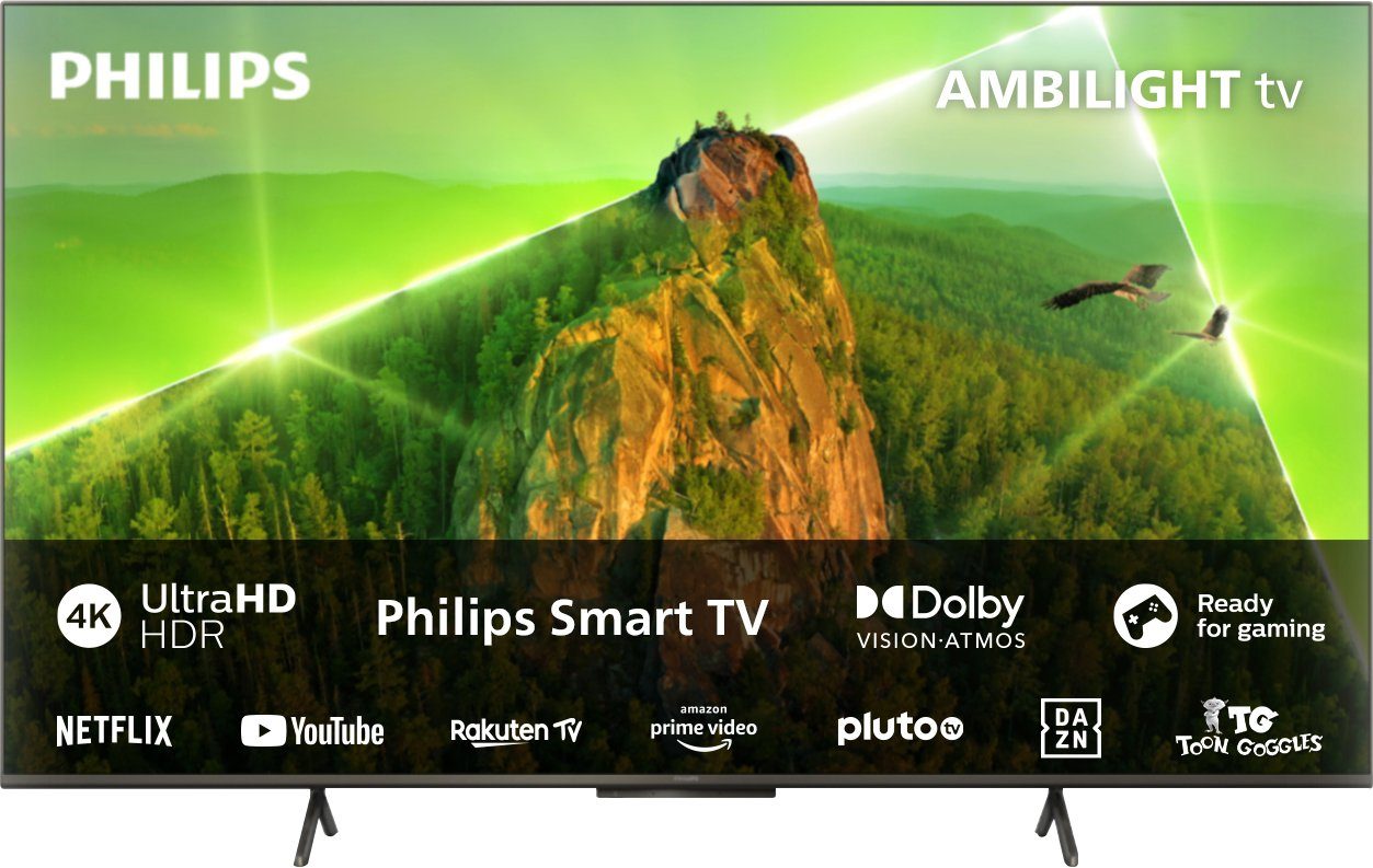 philips led-tv 65pus8108-12, 164 cm - 65", 4k ultra hd, smart tv zwart