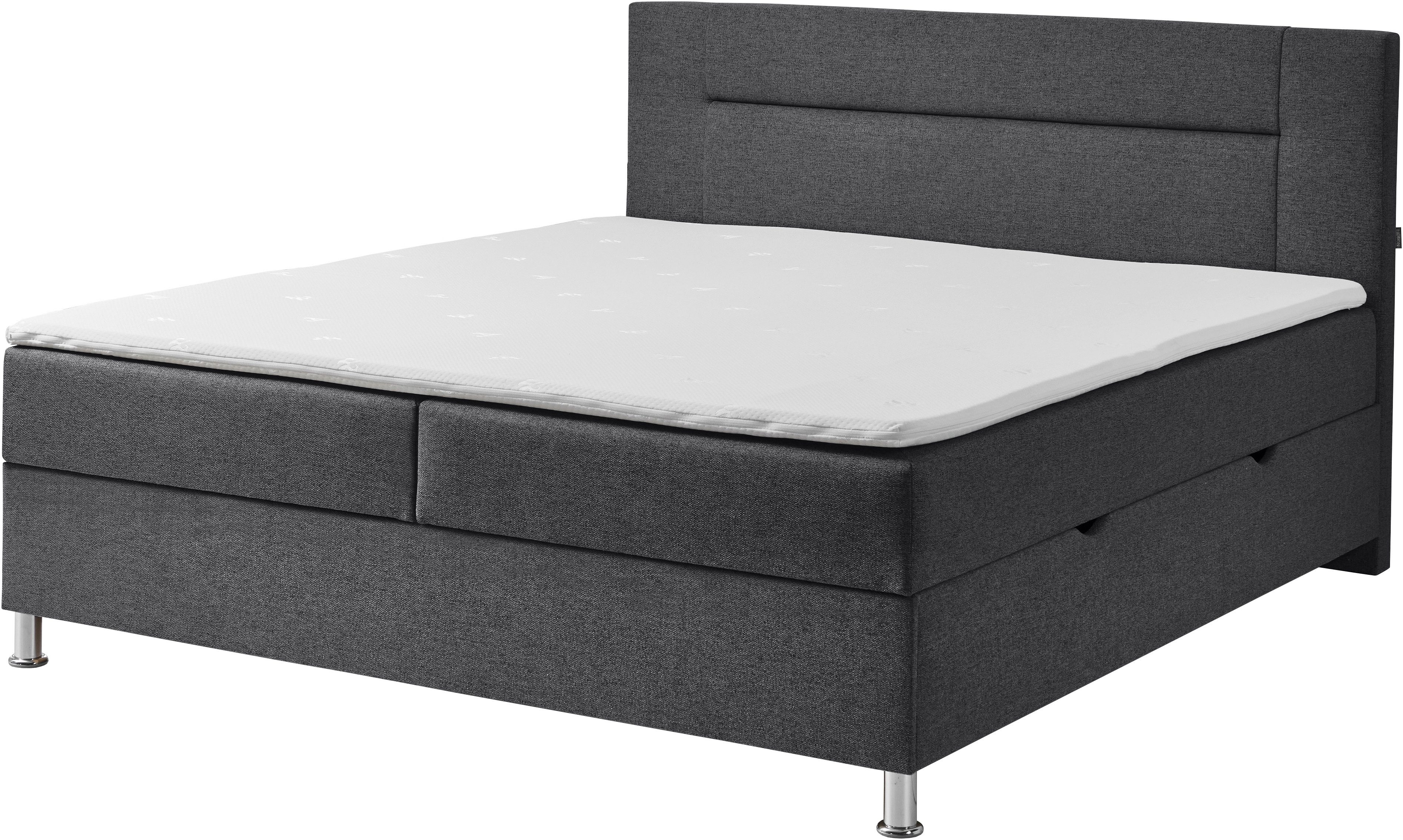 INOSIGN Boxspring Escalon met opbergruimte, inclusief topper beschikbaar in de breedtes 120x200 cm en 180x200 cm
