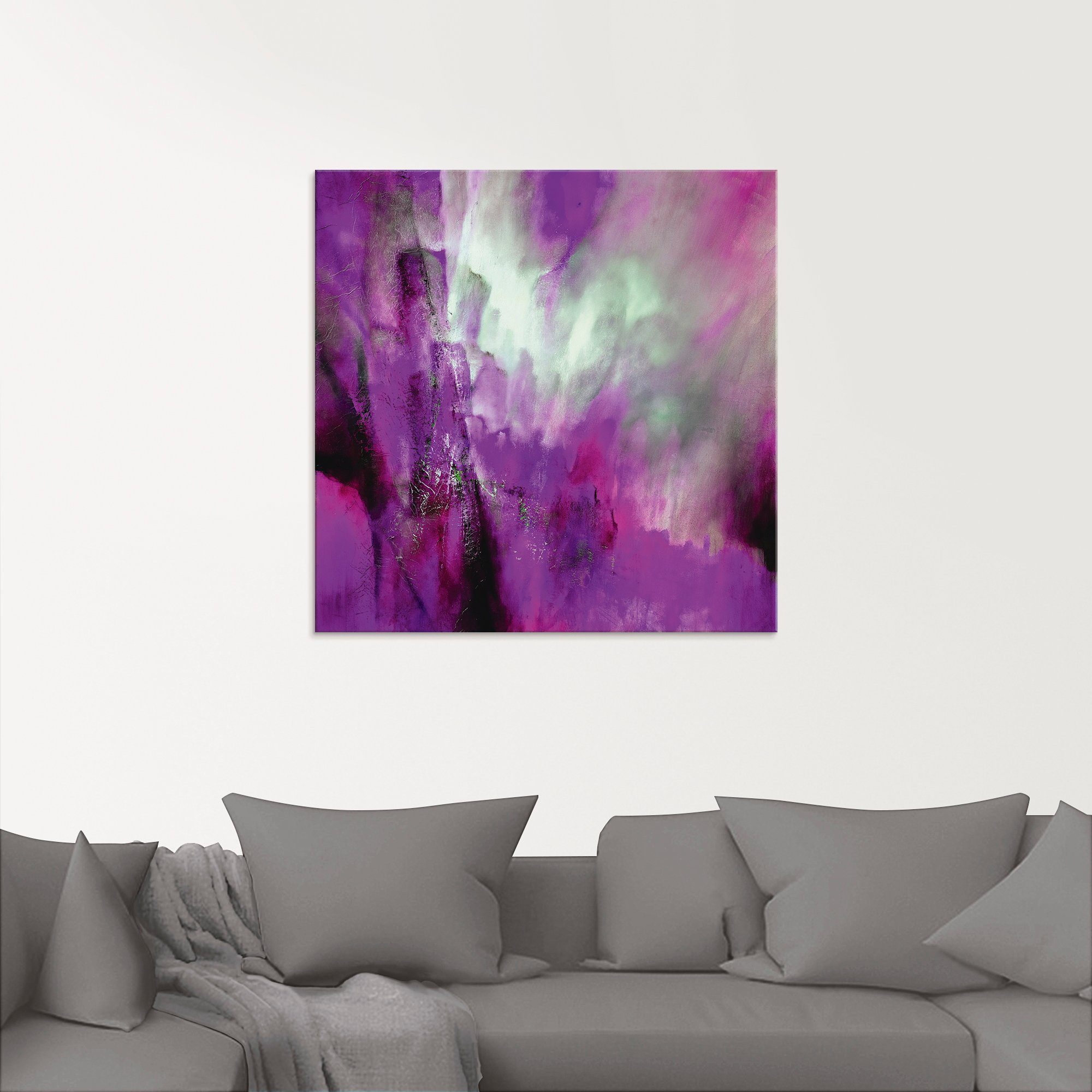 Artland Print op glas Roze licht in verschillende maten