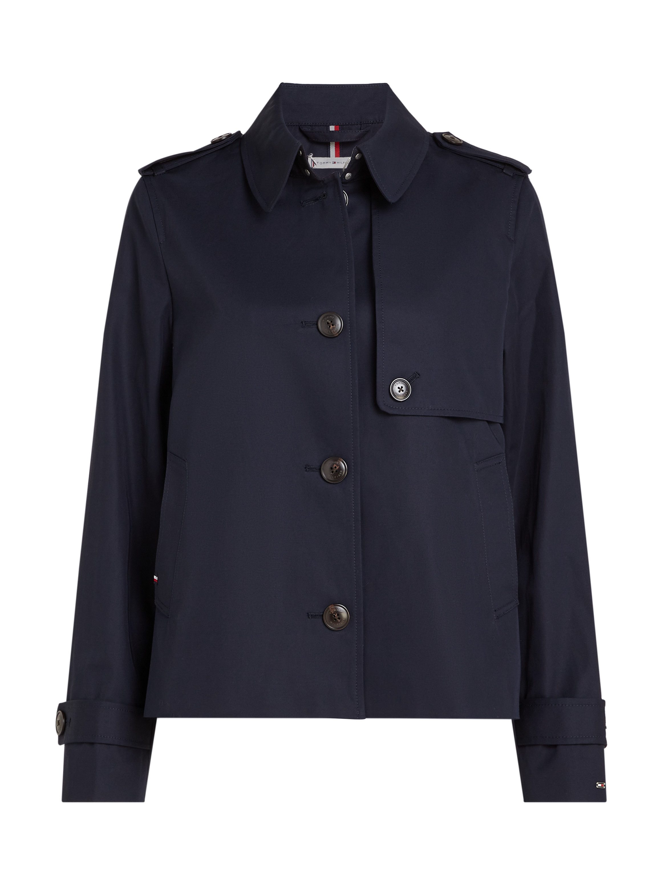 Tommy Hilfiger Kort jack COTTON SB SHORT TRENCH met typische trenchdetails