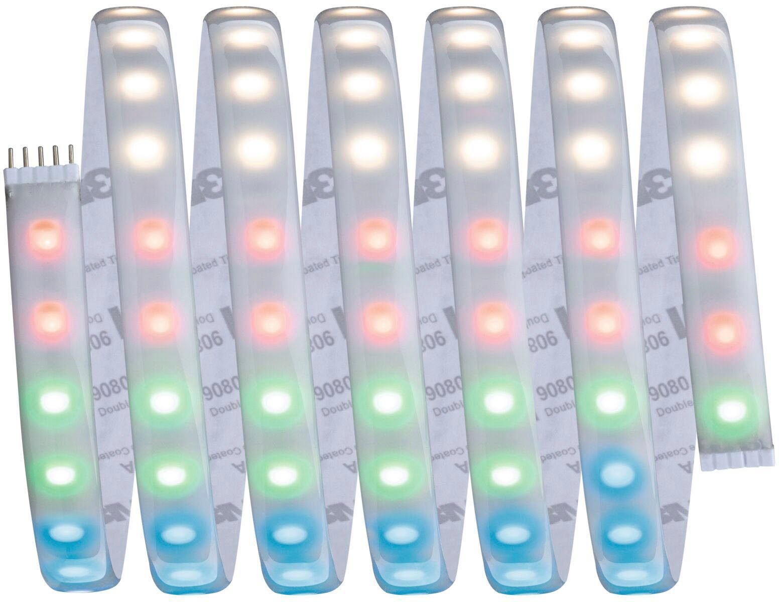 Paulmann Led-strepen MaxLED 1000 Stripe 2,5m RGBW IP44 Deksel 3000K 28W 230/24V zilverkleur