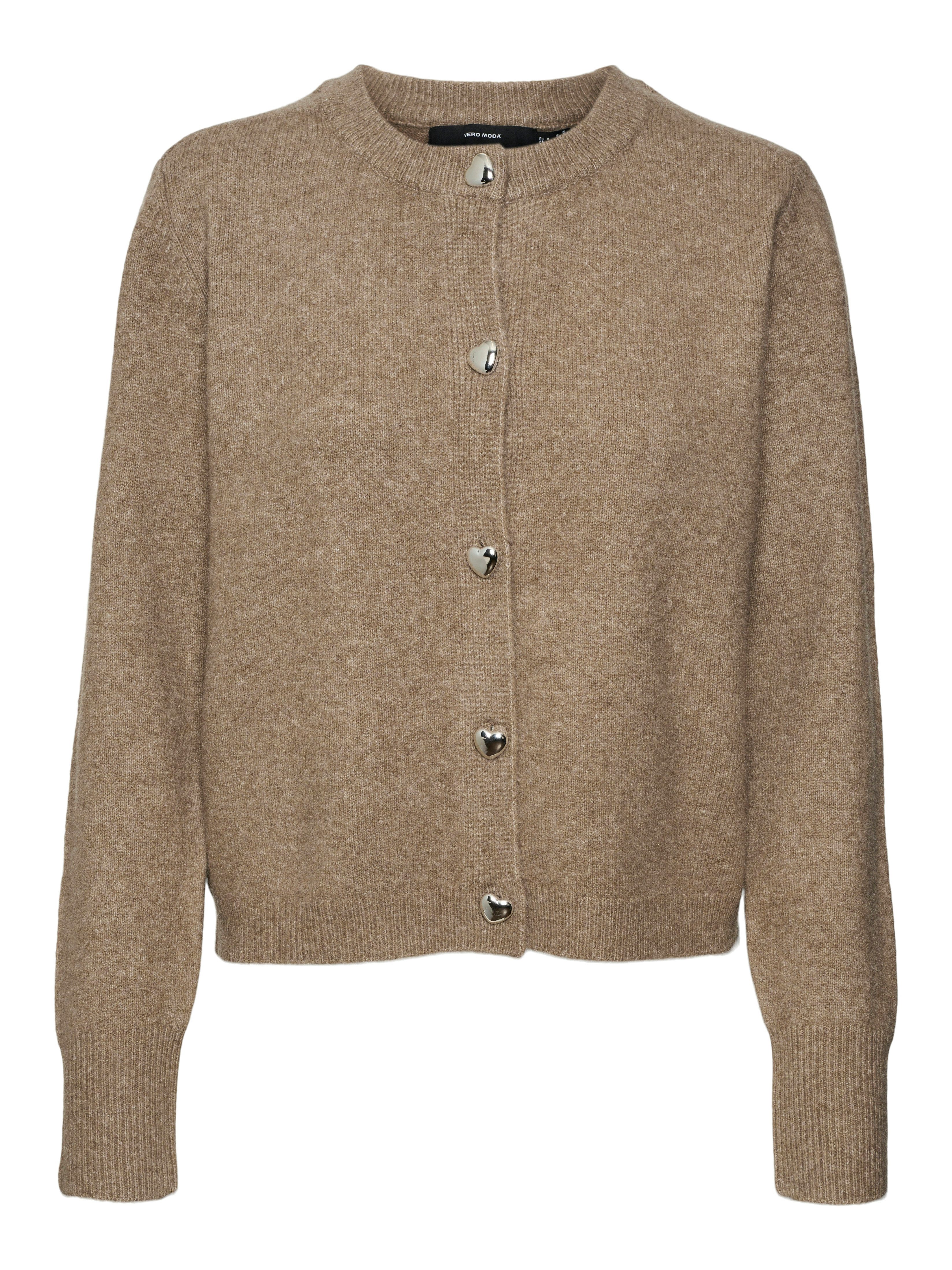 Vero Moda Vest VMFIONA LS SHORT BUTTON CARDIGAN GA BOO