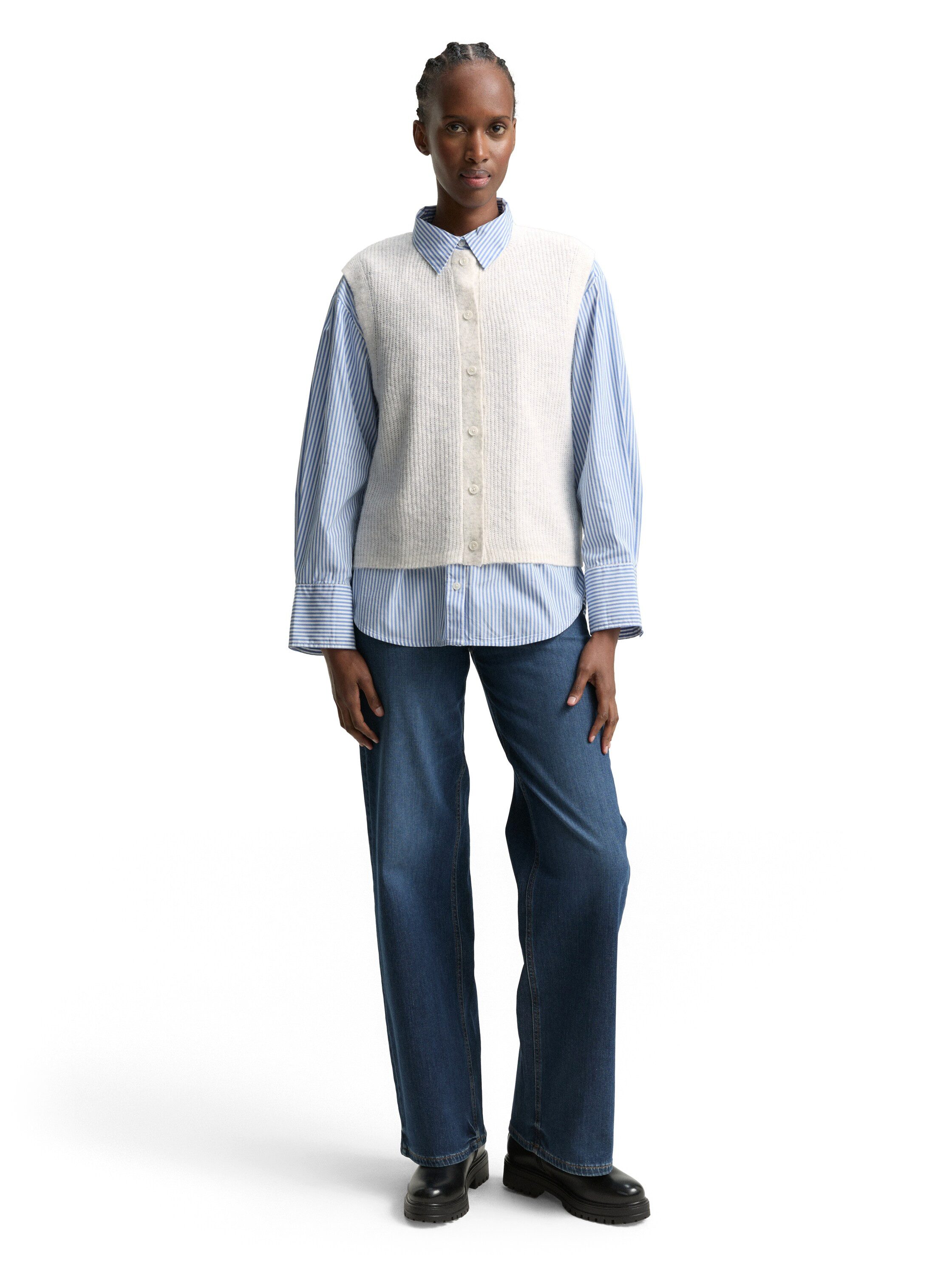 Tom Tailor Denim Vest met knoopsluiting