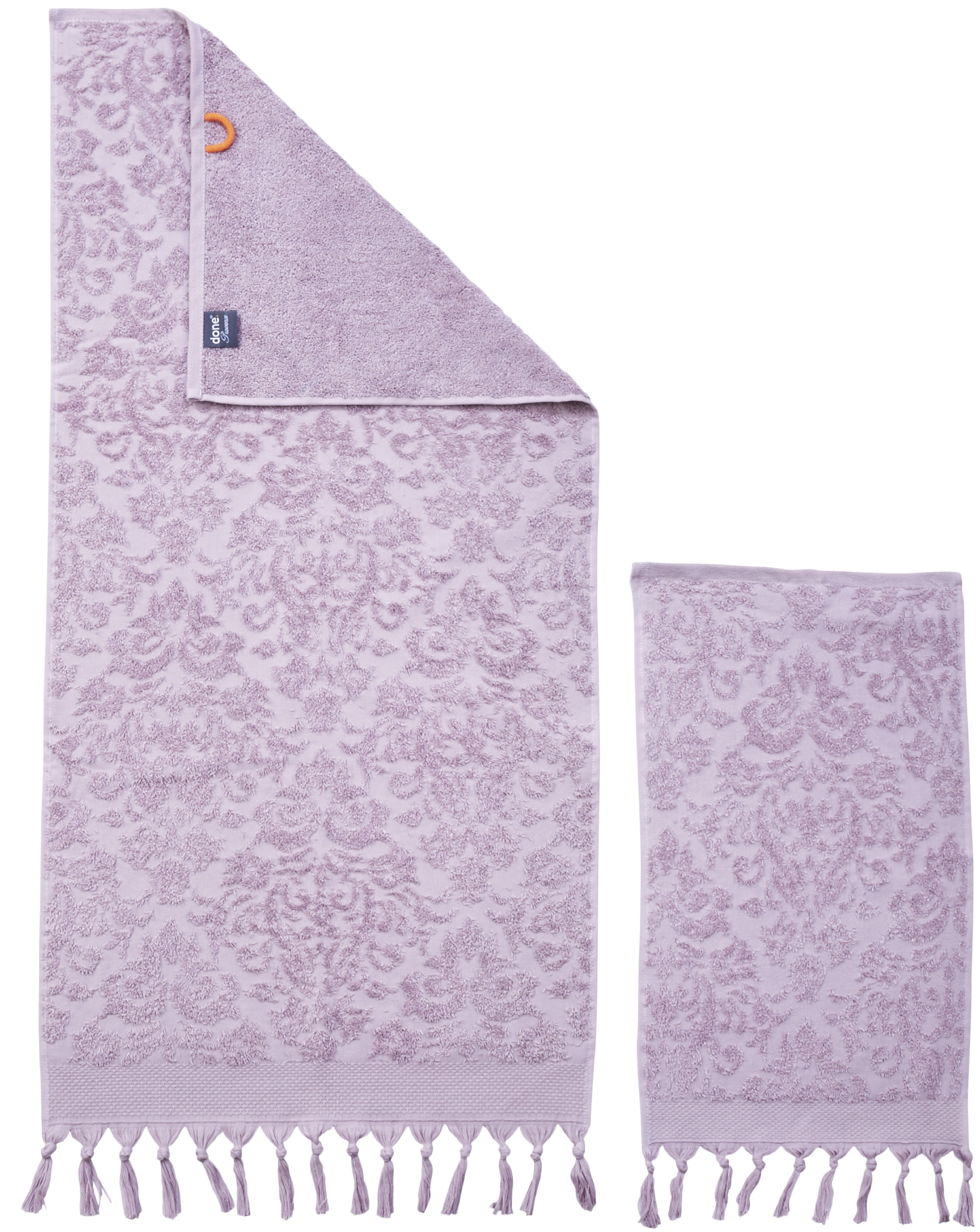 done.® Handdoekenset Provence ornamenten 2 gastendoeken (30x50 cm), 2 handdoeken (50x100 cm) (set, 4 stuks)