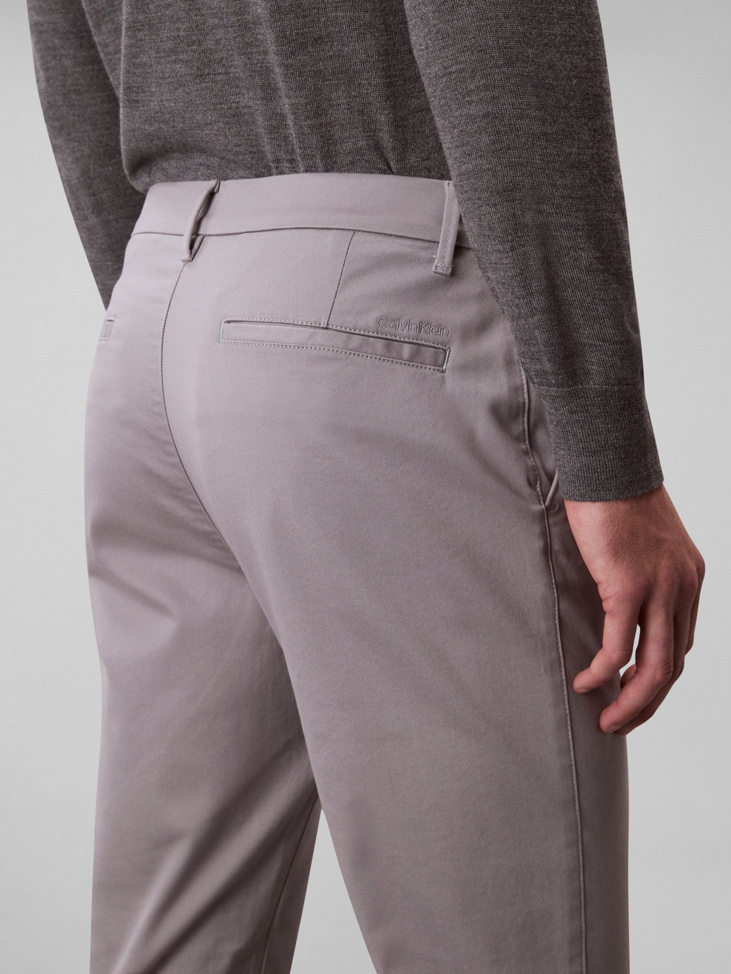Calvin Klein Stoffen broek SLM CTTN STRTCH CHN