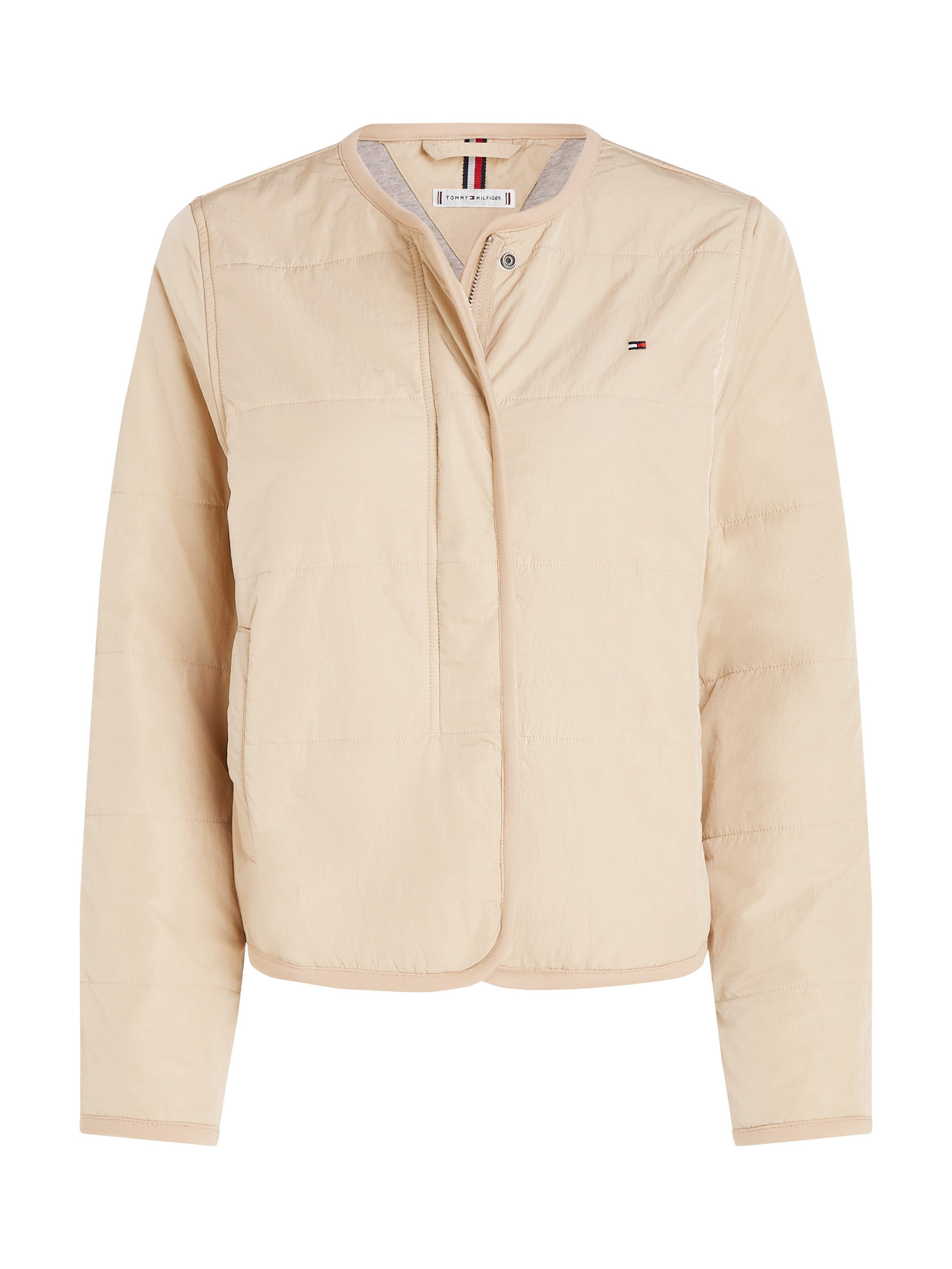 Tommy Hilfiger Gewatteerde jas JERSEY LINED JACKET met tommy jeans-merklabel
