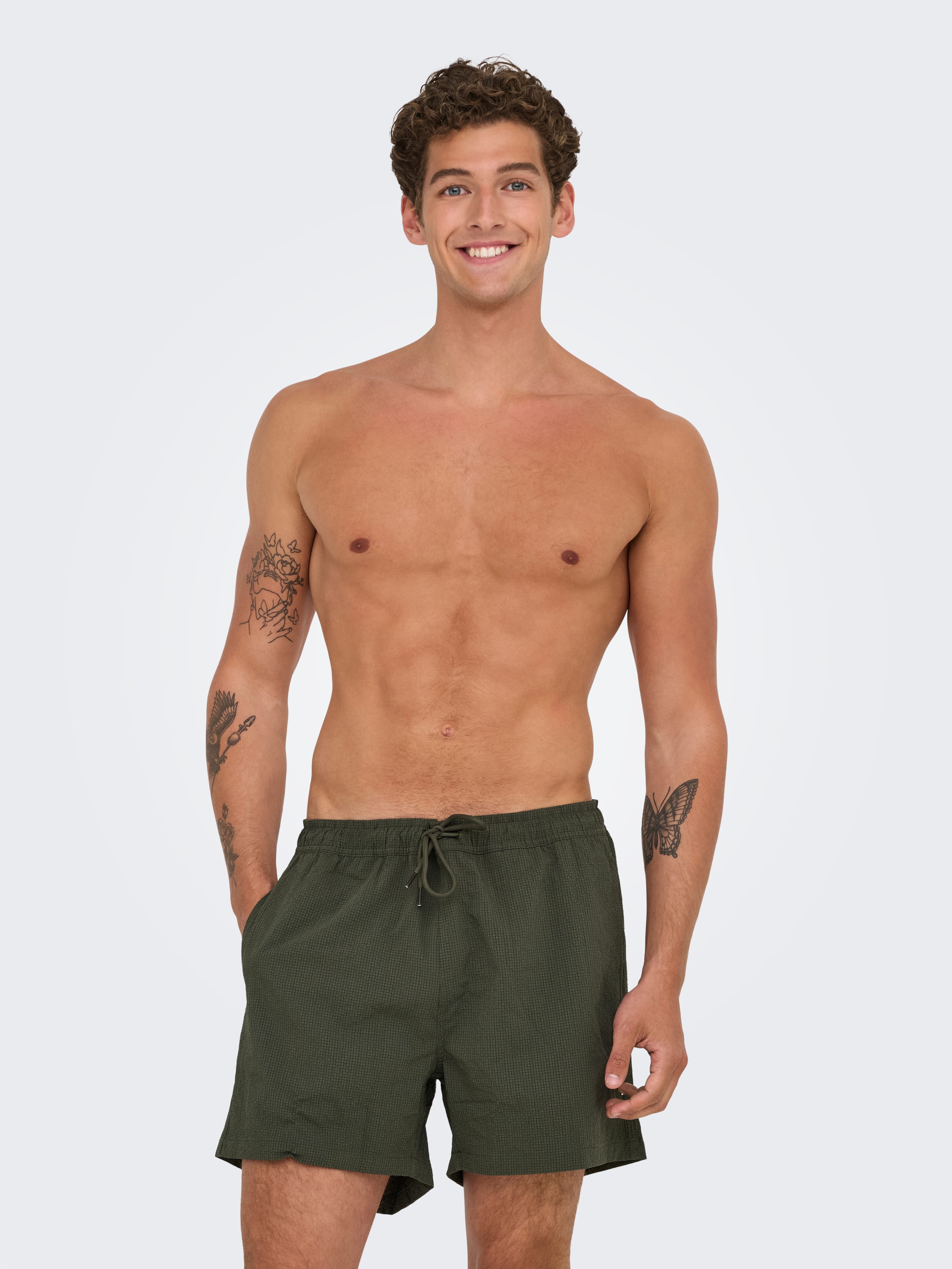 ONLY & SONS Zwemshort ONSTED LIFE SOLID SEERSUCKER SWIM NOOS