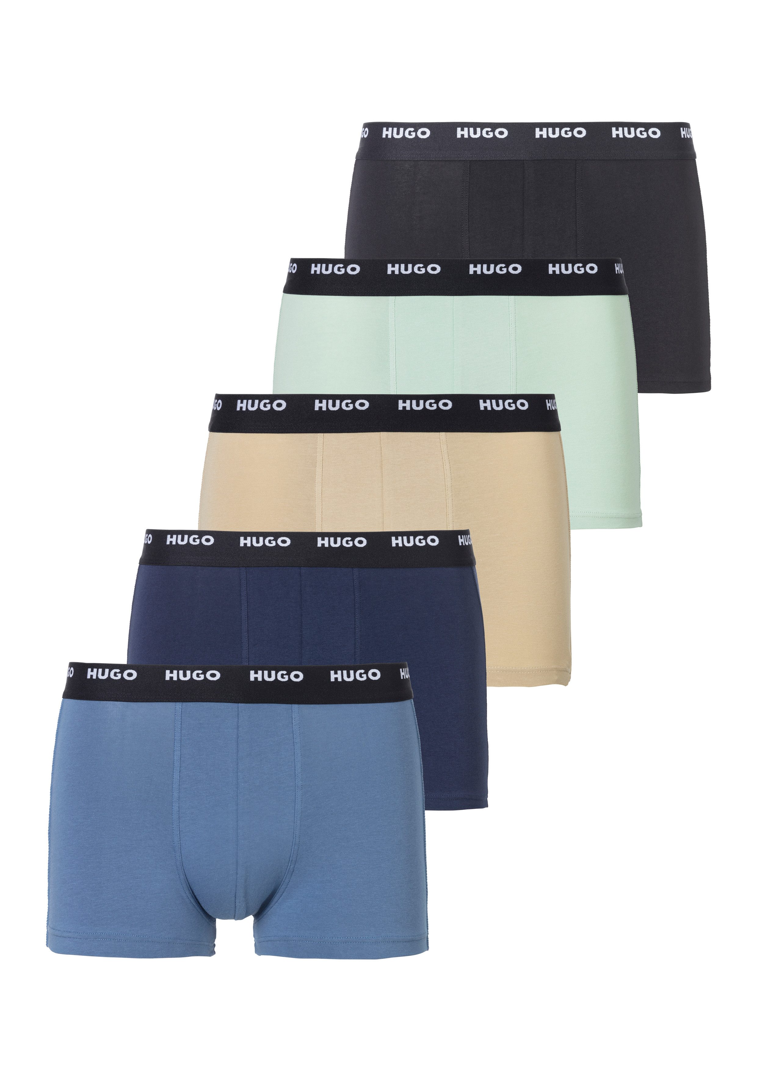 HUGO underwear Trunk FIVE PACK met hugo logo-elastisch tailleband (5 stuks Set van 5)