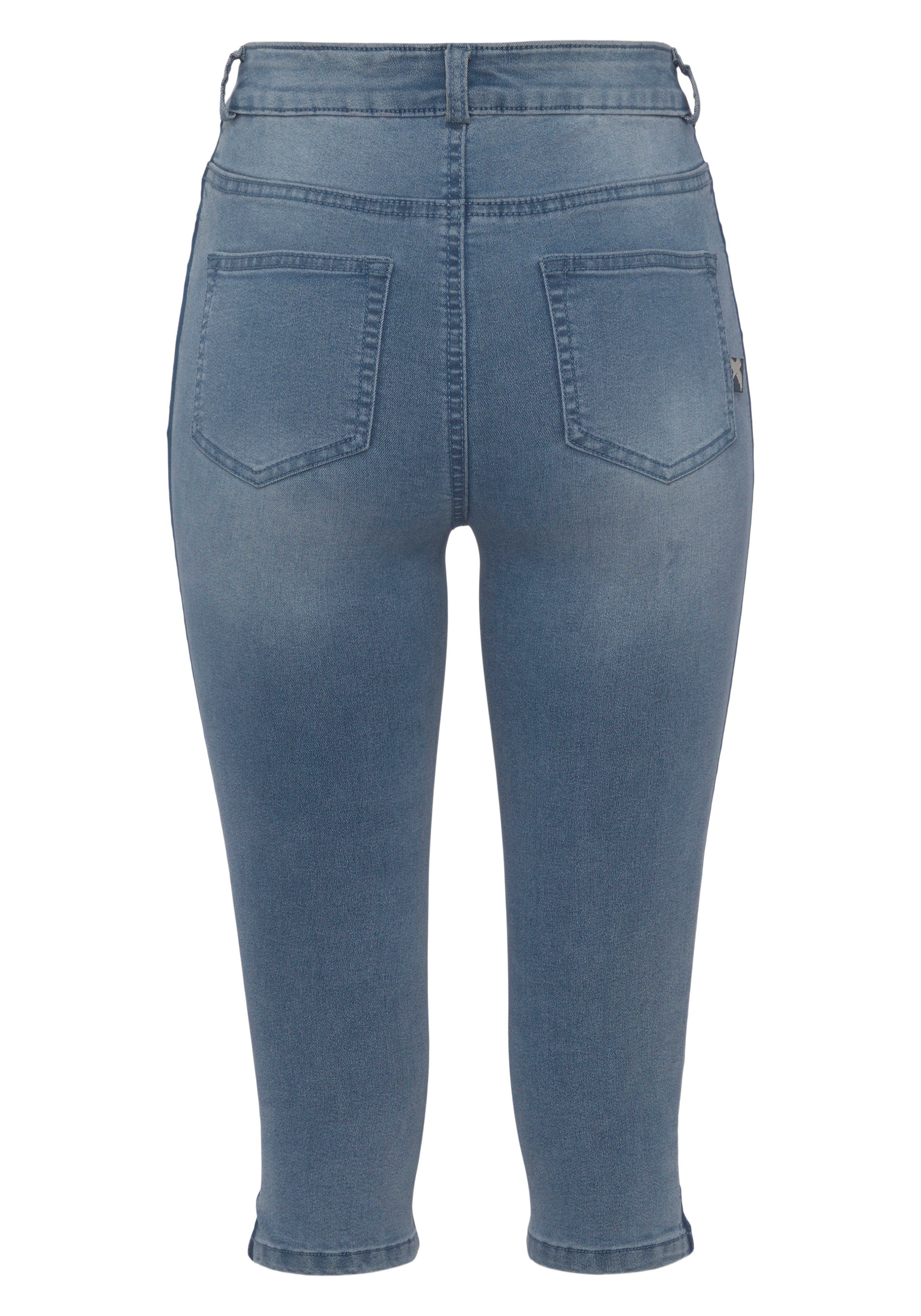 Arizona Capri jeans Ultra Stretch extra strakke pasvorm, knieomsluitende lengte, hoge taille