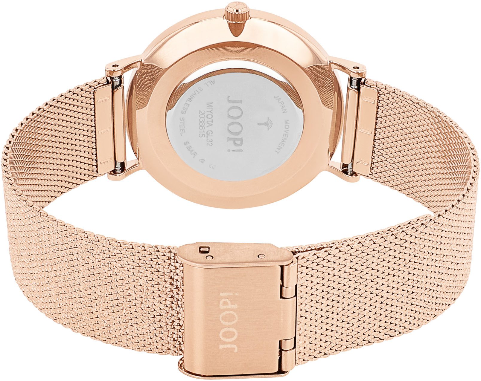 Joop! Kwartshorloge Horloge, dameshorloge, stalen armband
