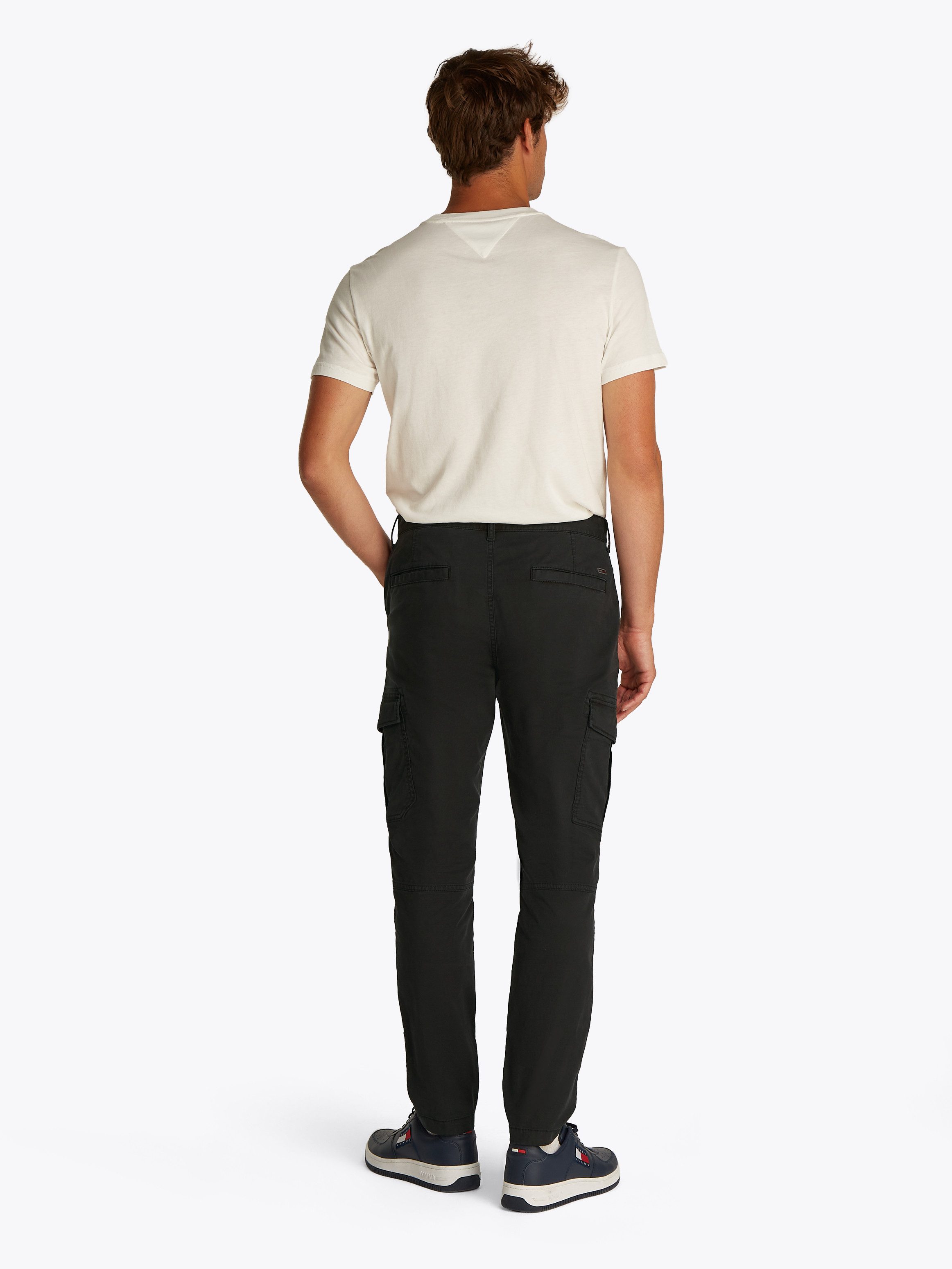 TOMMY JEANS Cargobroek TJM AUSTIN CARGO met geborduurd logo