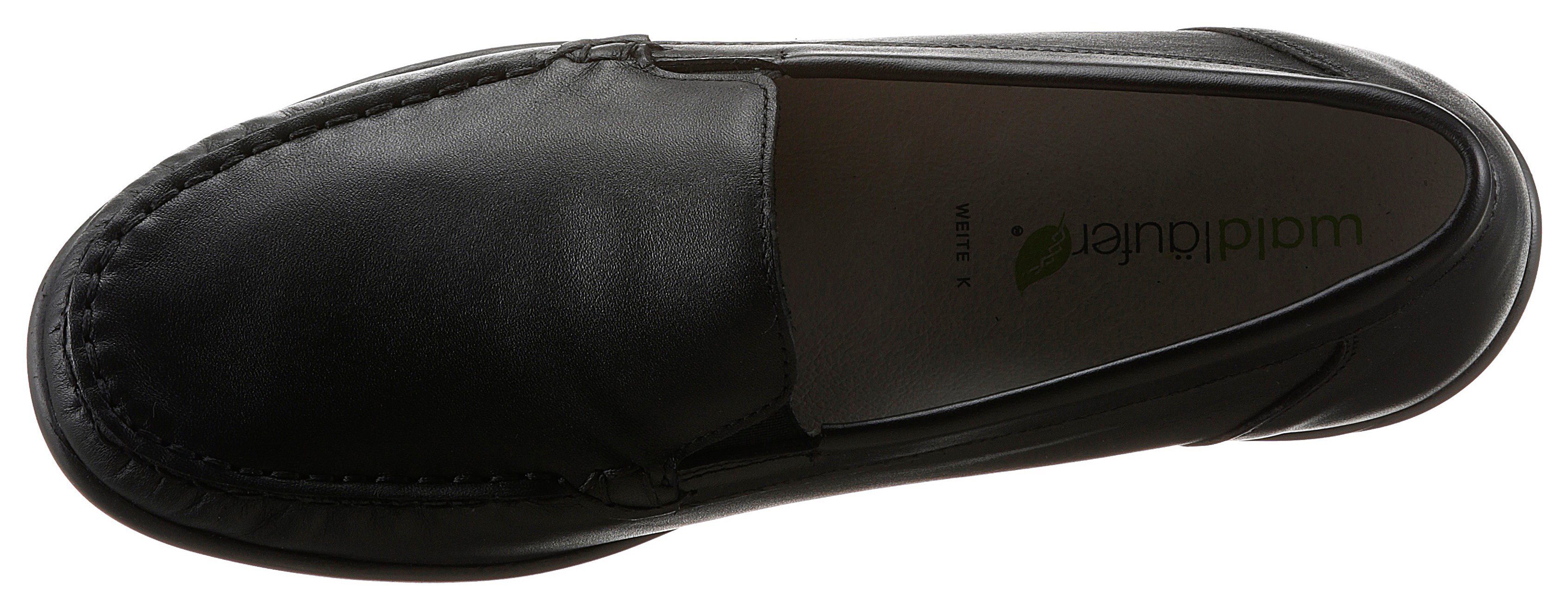 Waldläufer Mocassins KLÄRE Slipper, comfortabele schoen met stretchinzet, breedte H: zeer wijd