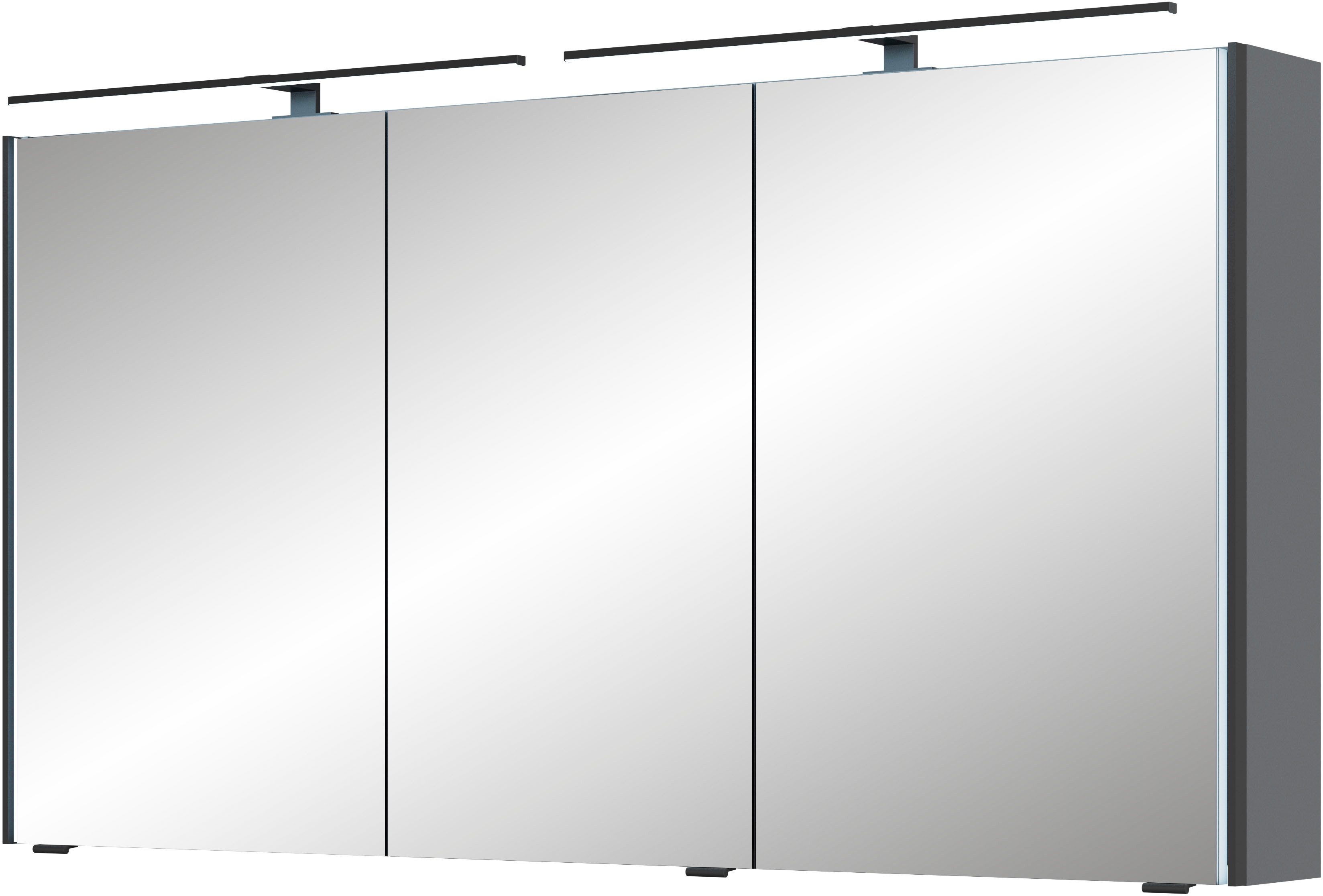 Saphir Spiegelkast Serie 7045 Badezimmer-Spiegelschrank inkl. LED-Beleuchtung, 3 Türen