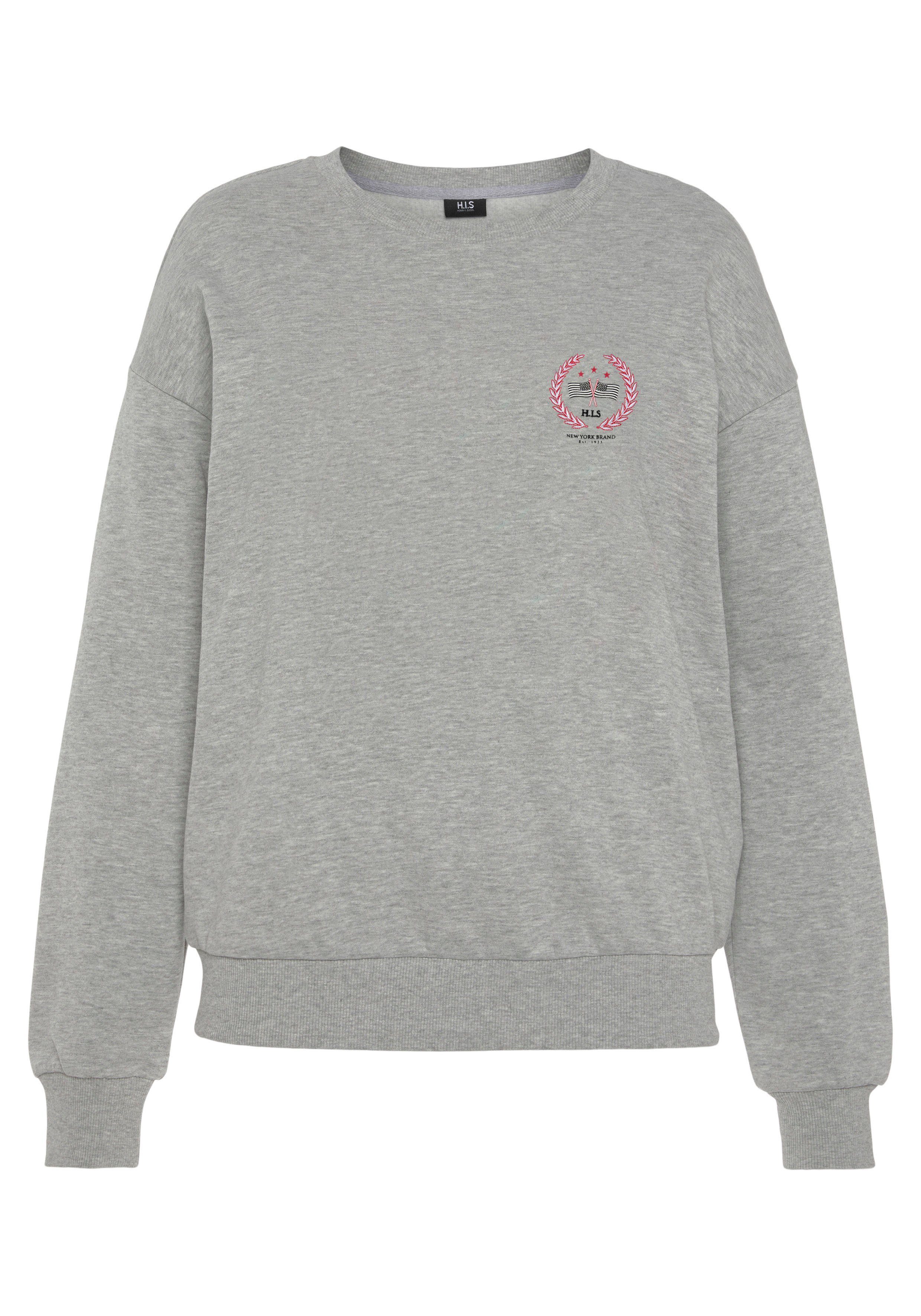 H.I.S Sweatshirt met trendy logo-print, loungeanzug (1-delig)