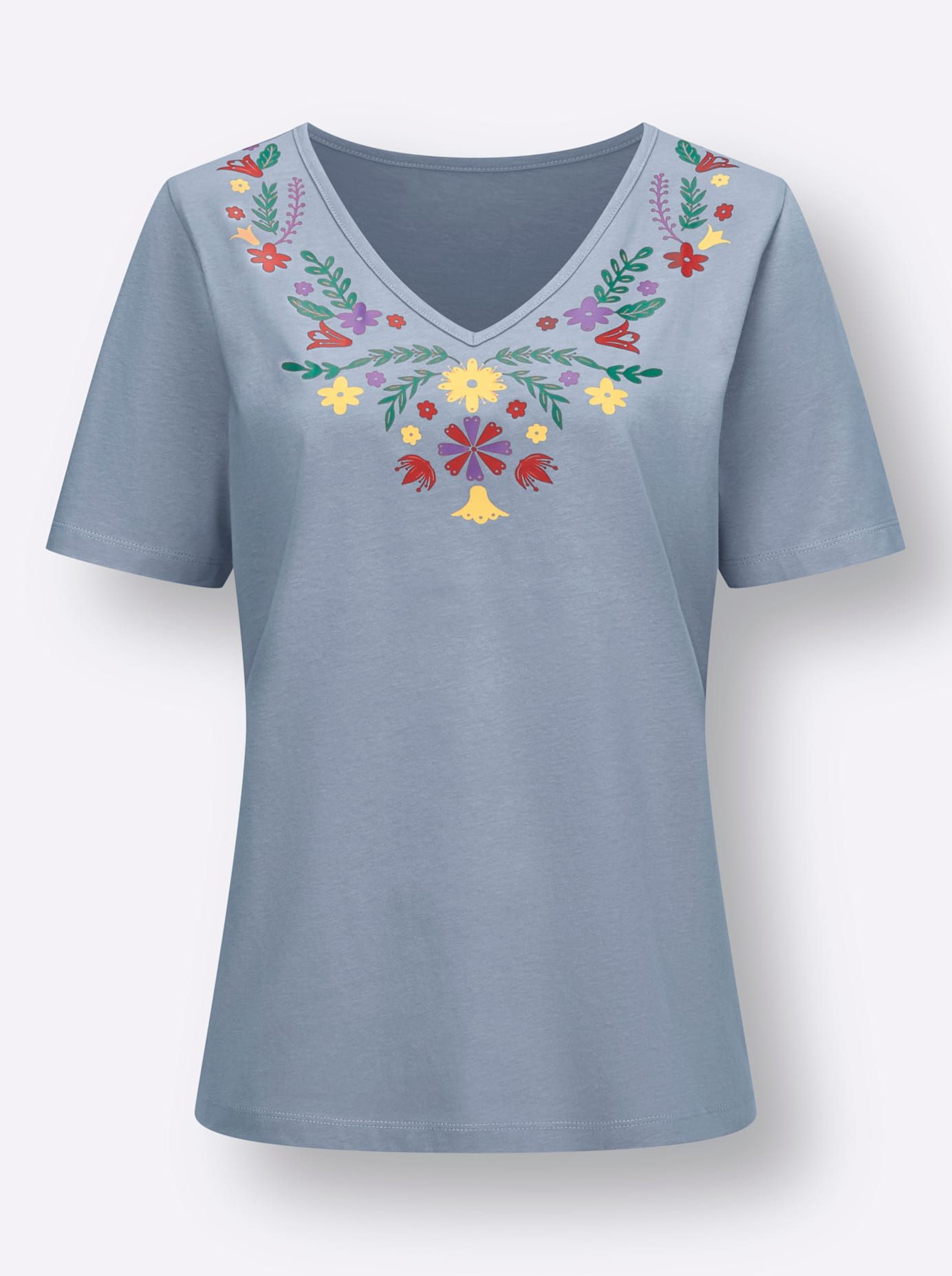 Classic Basics Shirt met V-hals Shirt met korte mouwen (1-delig)