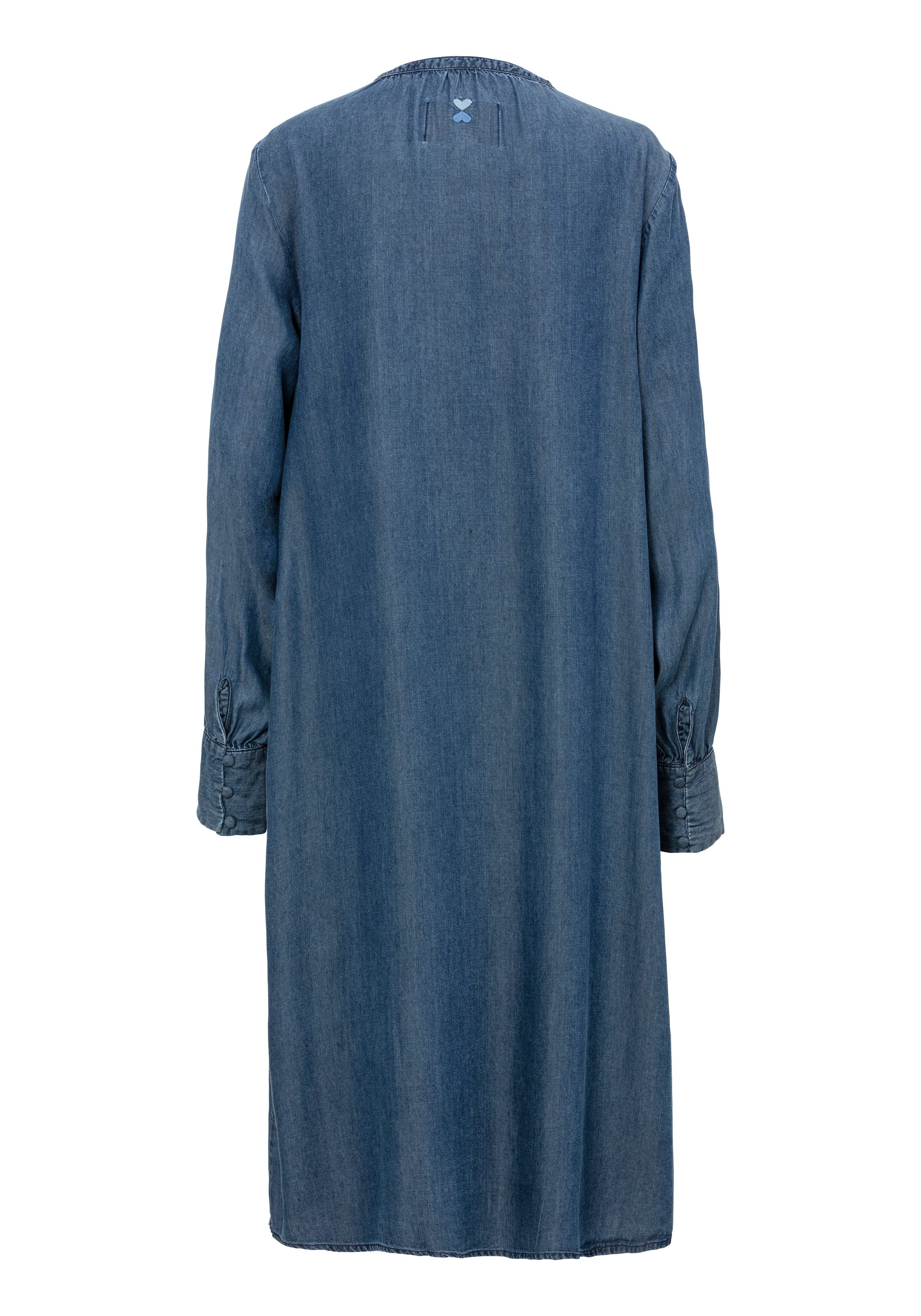 Lieblingsstück Jeans jurk ErindaL met kleine knop aan de hals