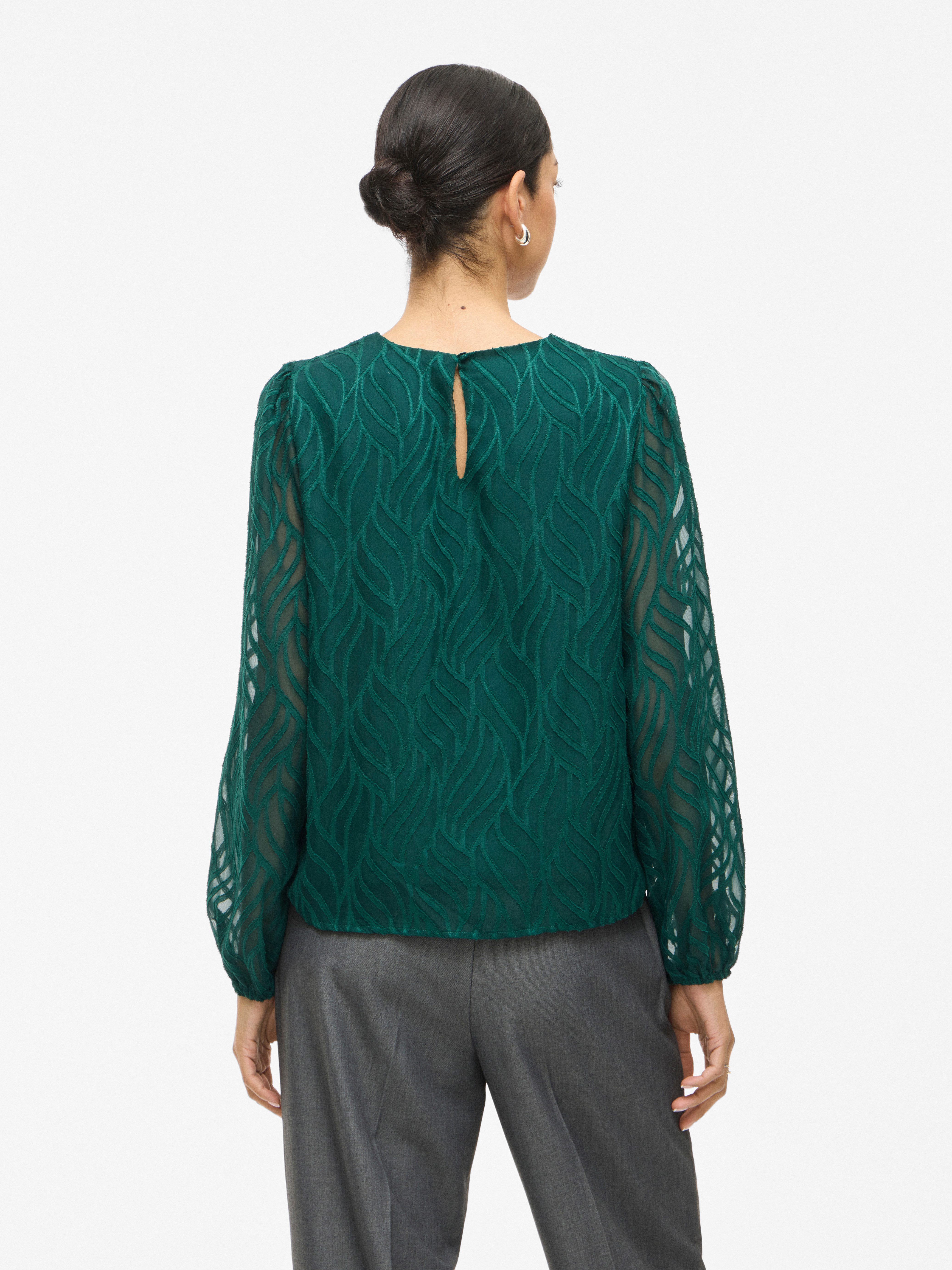 Vila Shirt VIMIKA O-NECK L/S TOP - NOOS