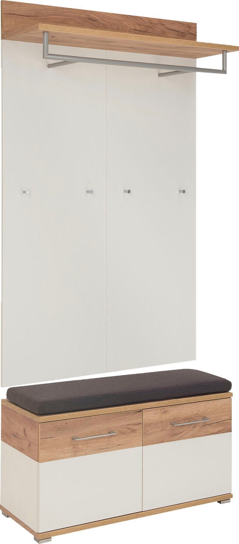 GERMANIA Halmeubelset GW-Topix Deuren met soft-close-functie (set, 3-delig) wandkapstokken wit