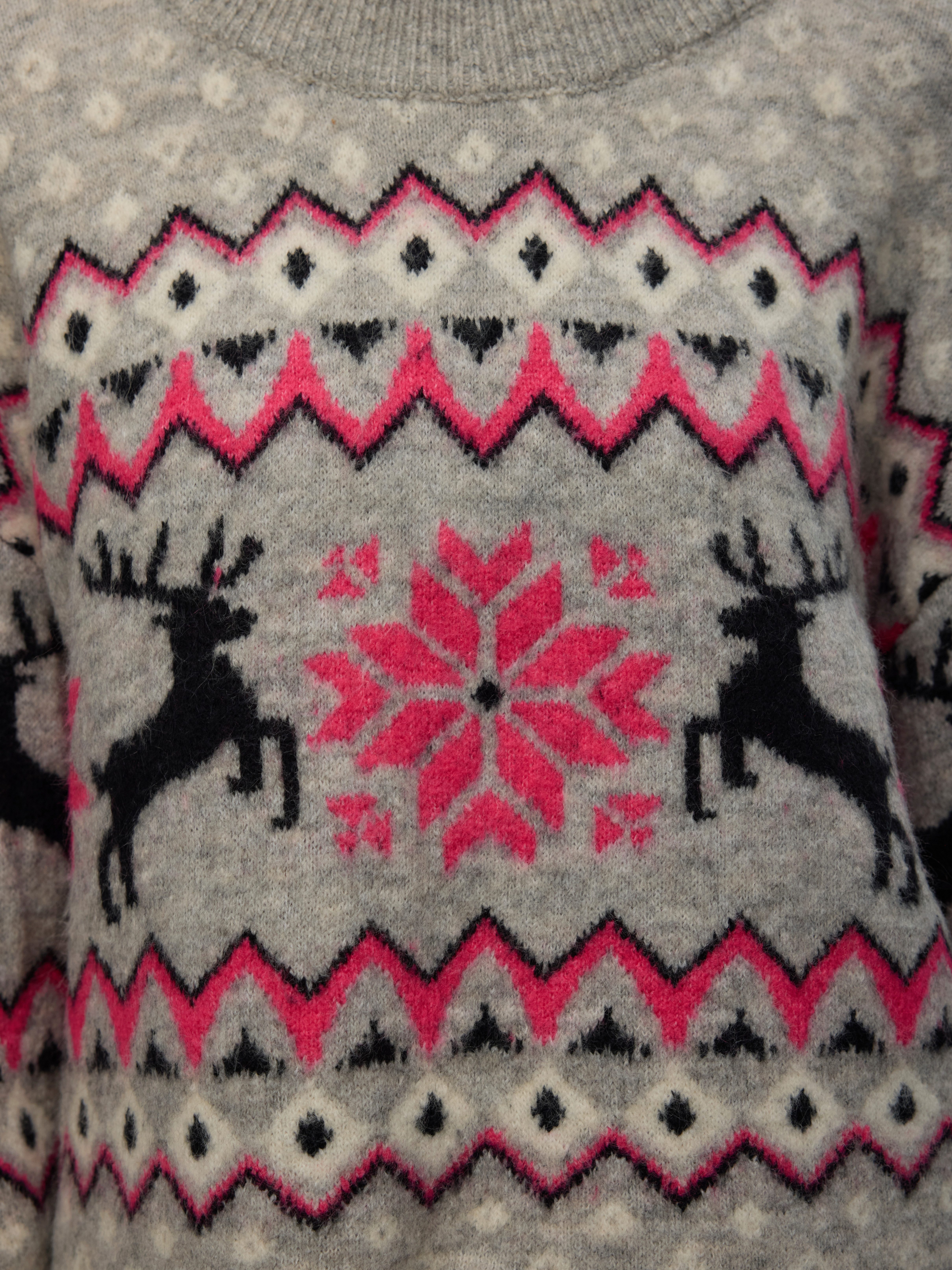 Vero Moda Kersttrui VMSANTANORDIC LS O-NECK PULLOVER XMAS