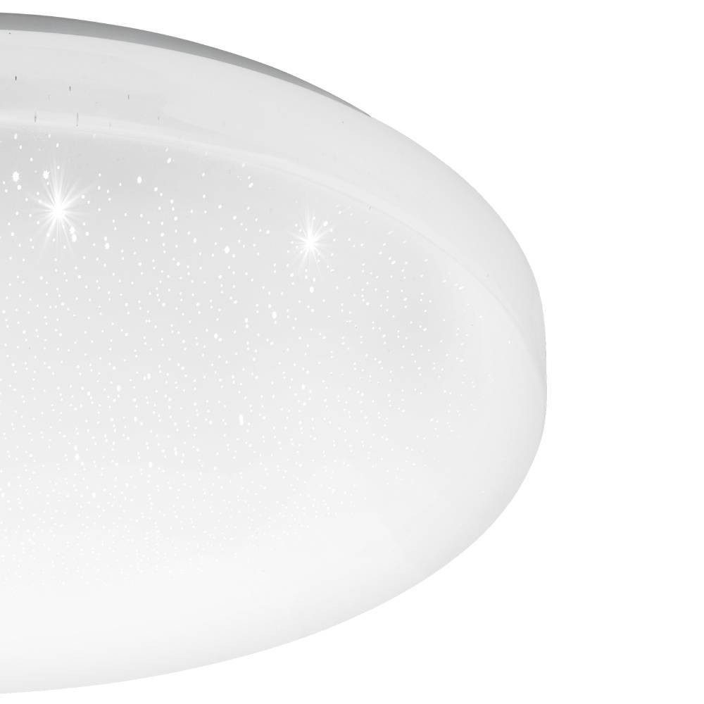 EGLO Led-plafondlamp FRANIA-S plafondlamp, wit, kristalleffect, lage opbouwhoogte, 1x14,6W (1 stuk)