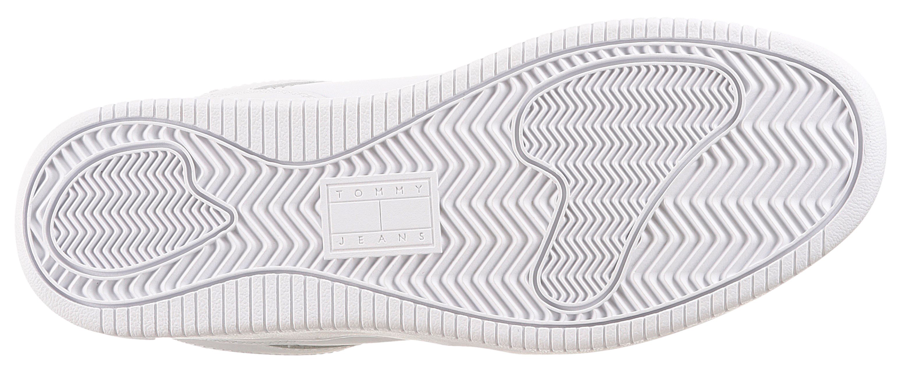 TOMMY JEANS Sneakers TJM RETRO BASKET ESS , vrijetijdsschoen, lage schoen, veterschoen met schachtversteviging
