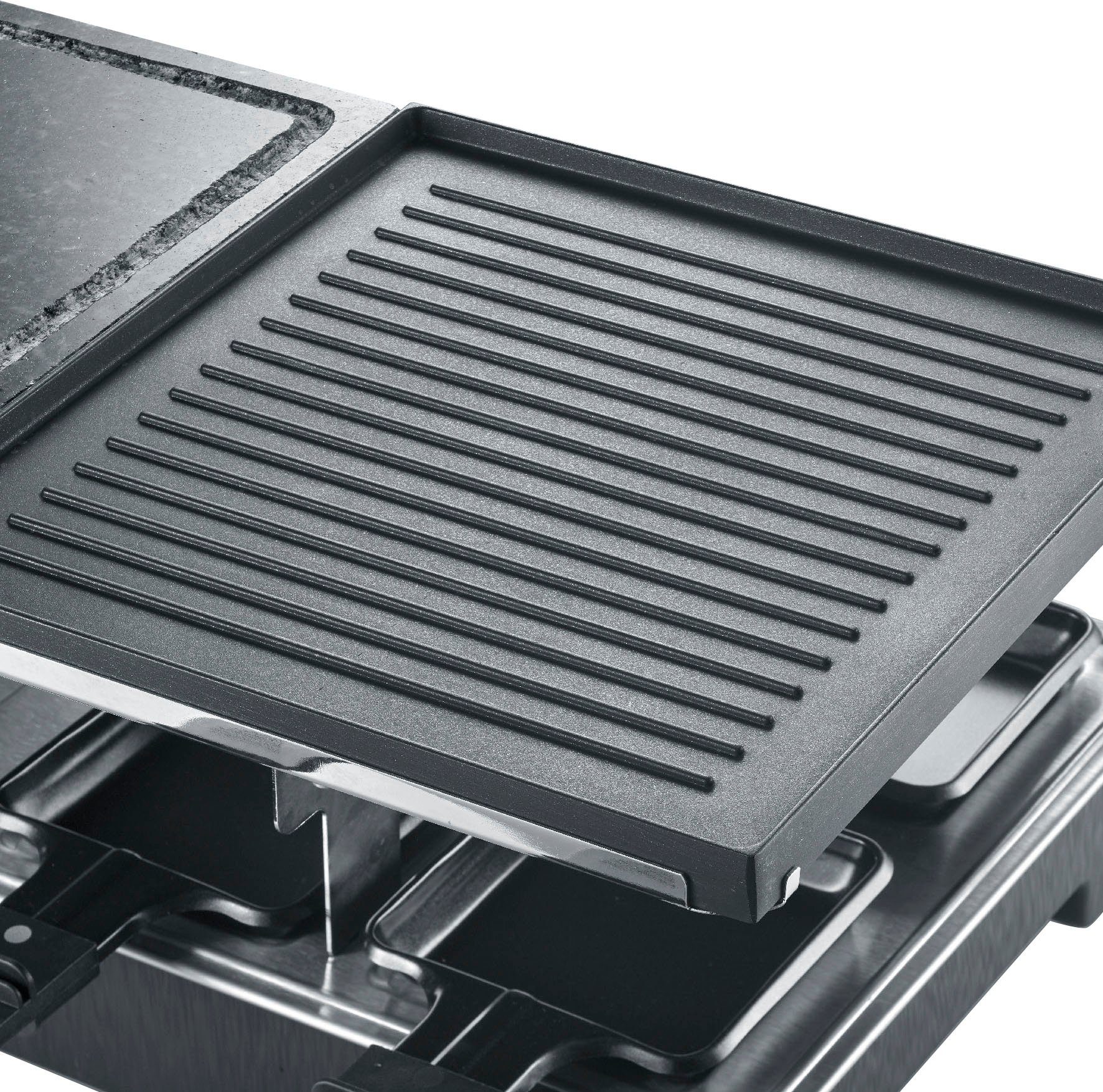 Severin Raclette RG 2376 met natuurlijke grillsteen en -plaat