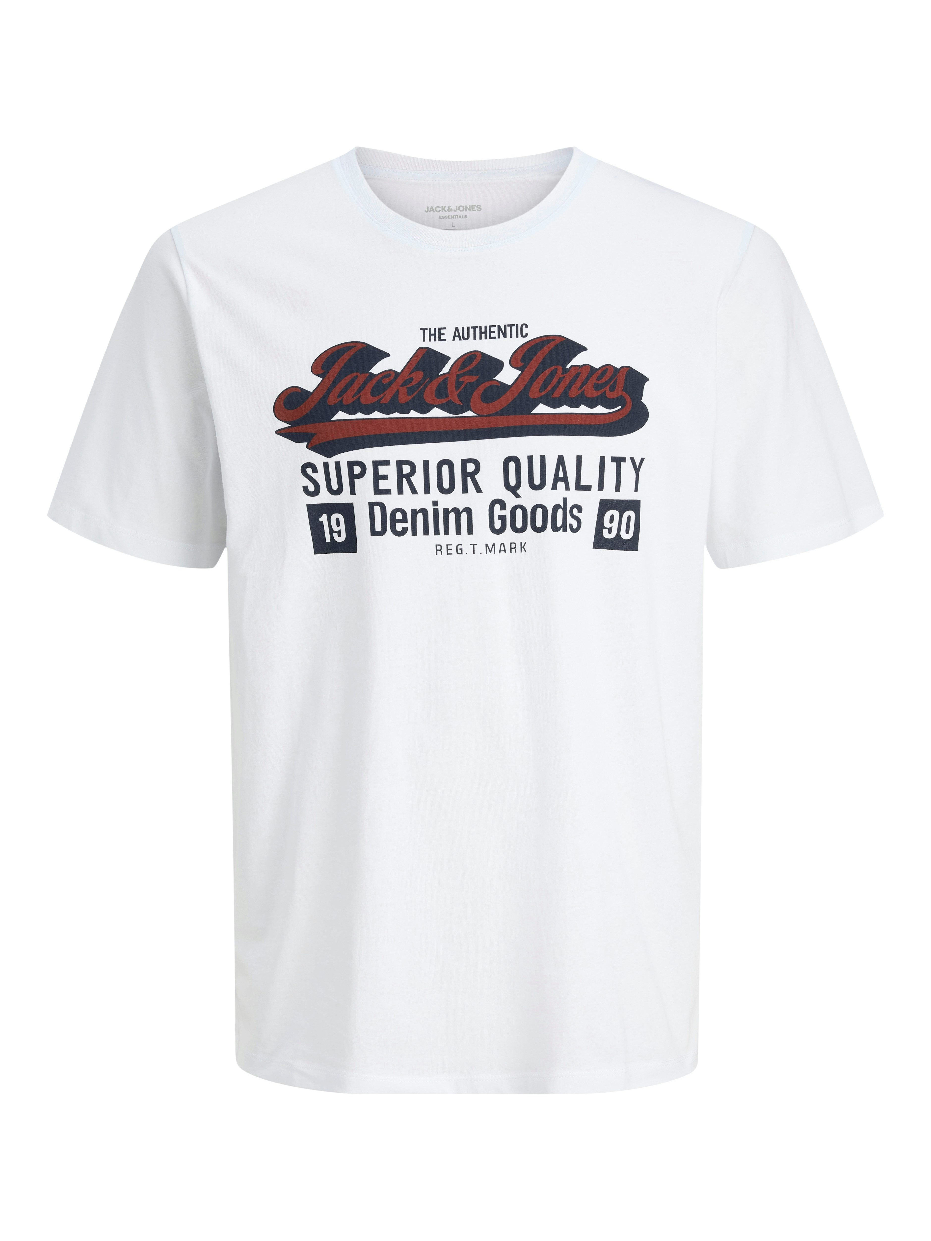 Jack & Jones Shirt met ronde hals JJELOGO TEE SS O-NECK 2 COL AW25 3PK MP (set, 3-delig)