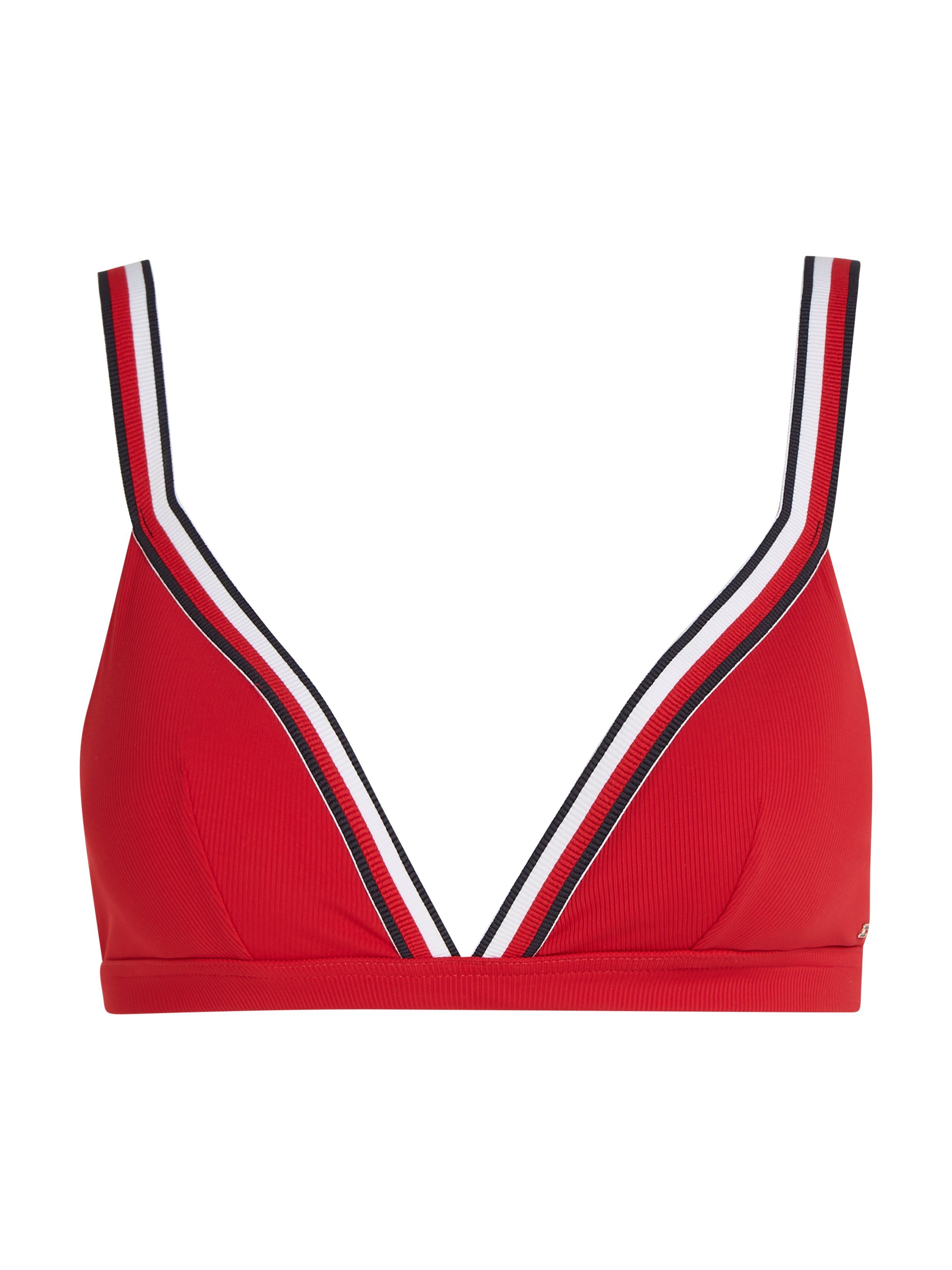 Tommy Hilfiger Swimwear Triangel-bikinitop TRIANGLE RP met ribstructuur