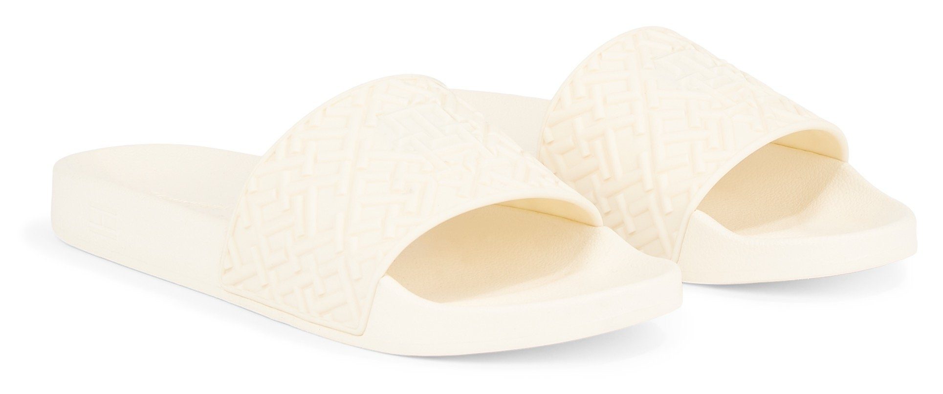 Tommy Hilfiger Slippers TH MONOGRAM POOL SLIDE , zomerschoen, slippers met th-logo-embossing